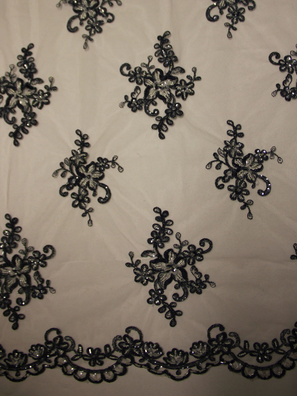 Dentelle Bleu Français - Alexandra.