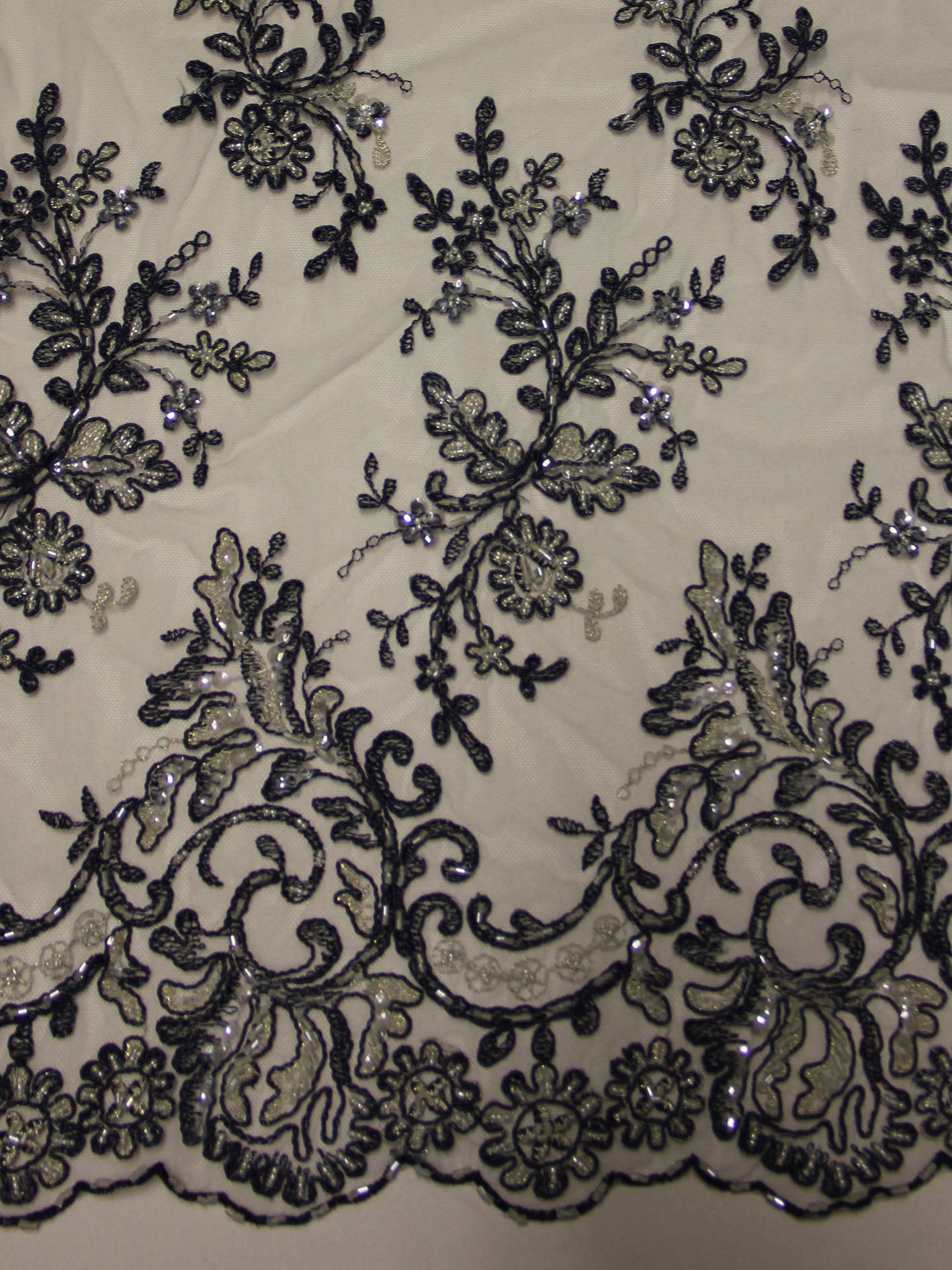 Dentelle bleue française - Jessica.