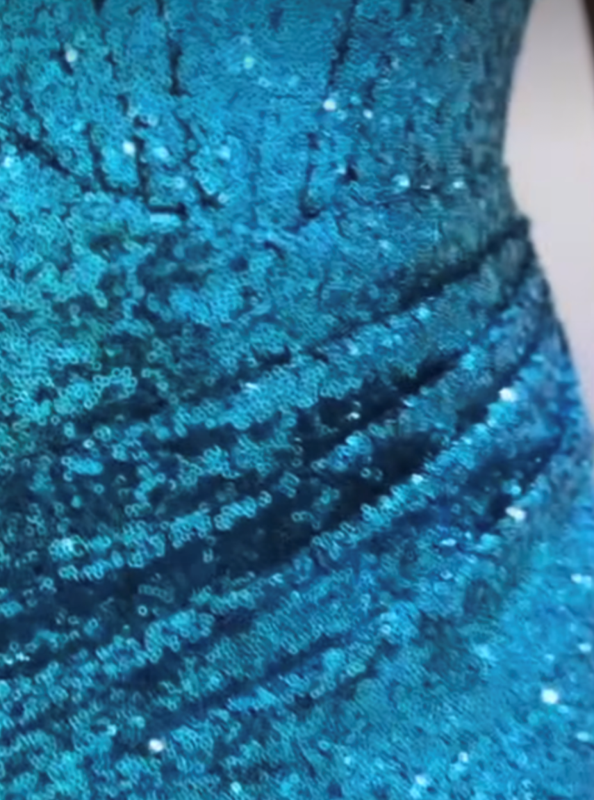 Tulle à paillettes saphir - Glow
