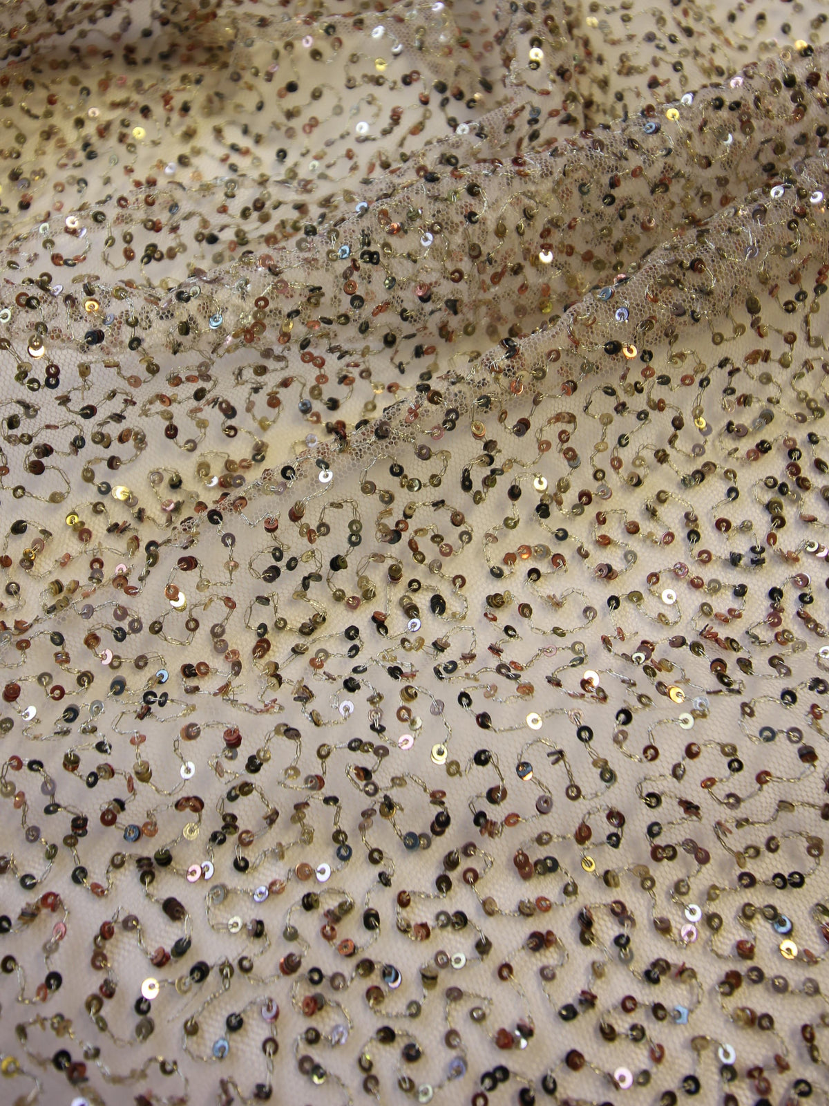 Tulle Pailletté en Or - Fabiola