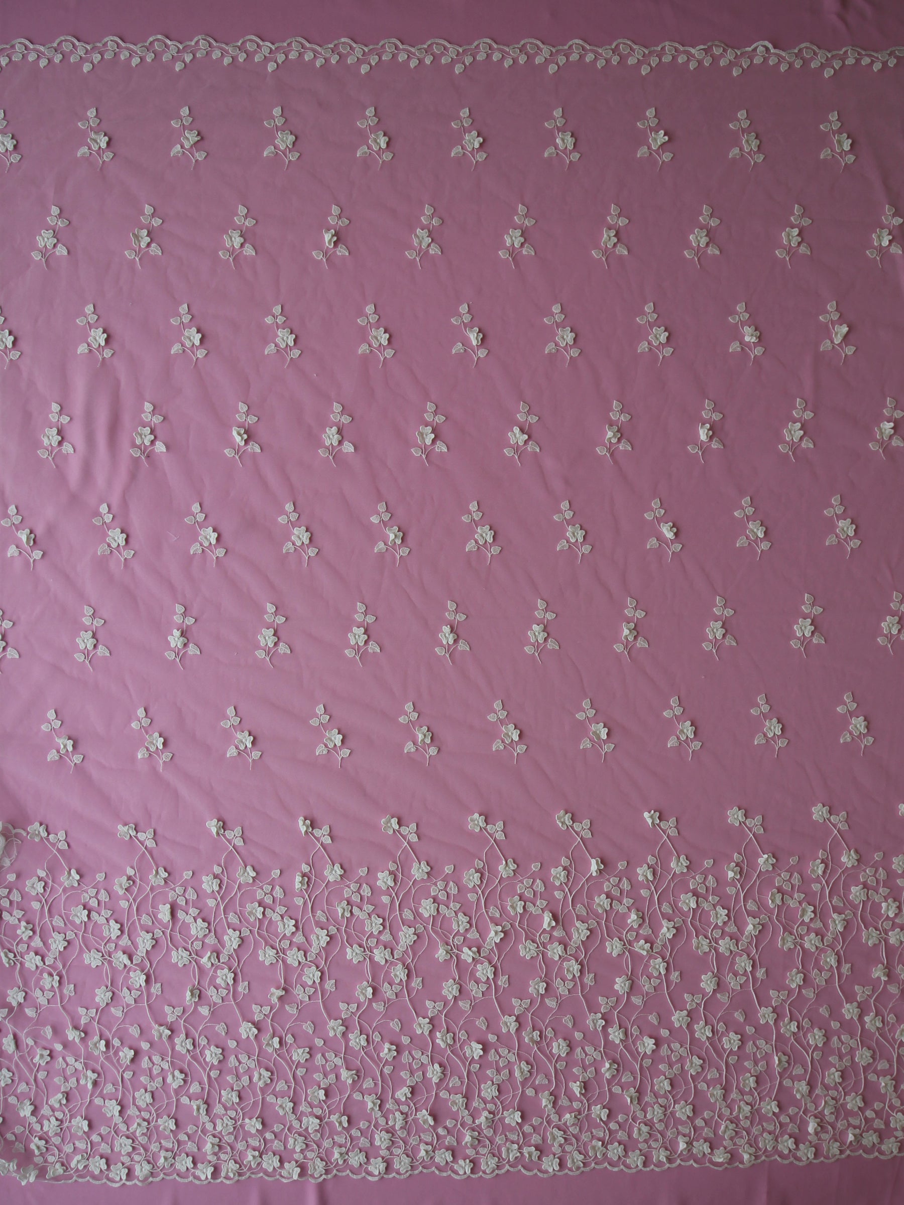 Dentelle Brodée 3D Ivoire - Catriona