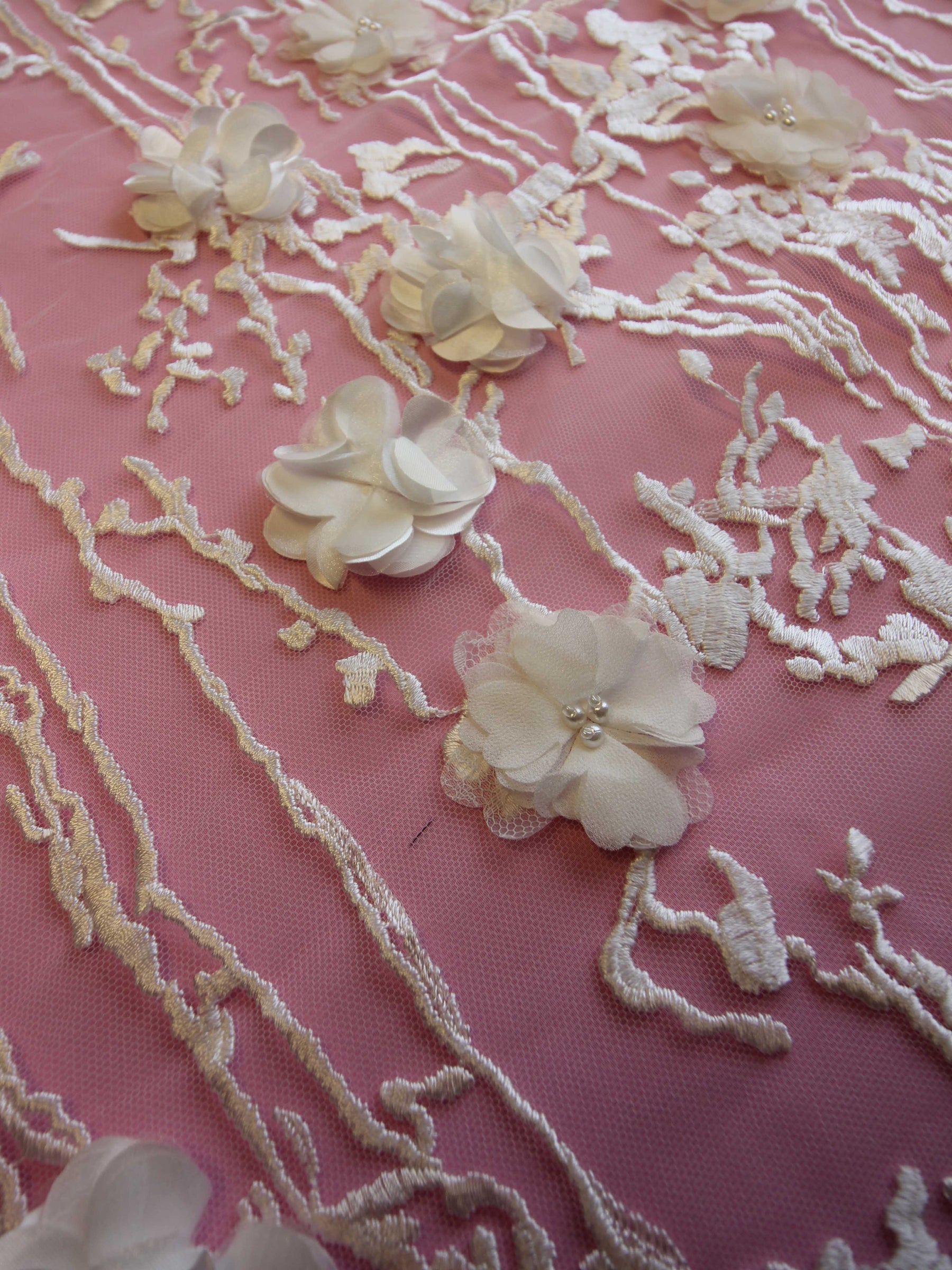 Dentelle 3D Ivoire - Venetia