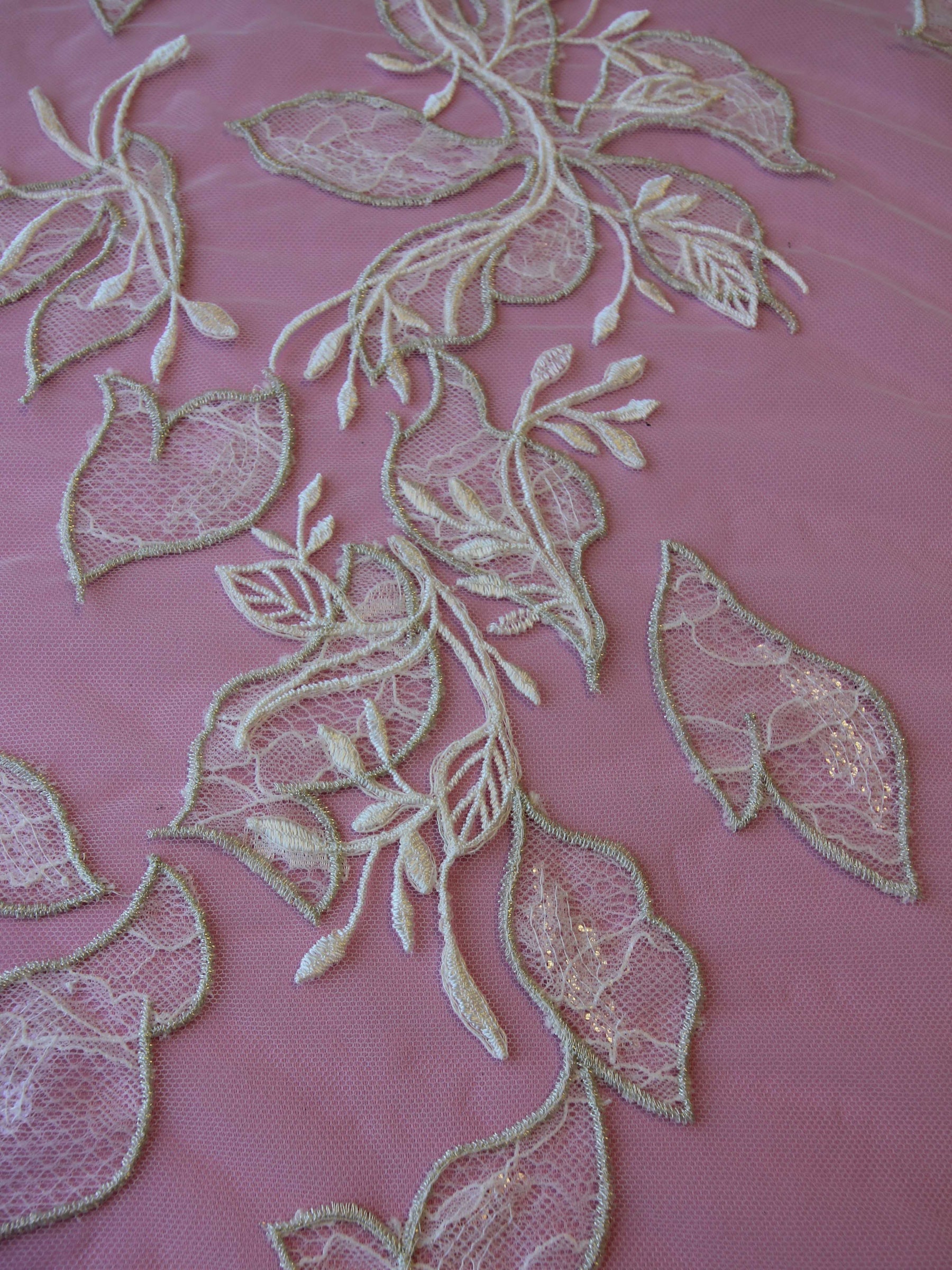 Dentelle Brodée Ivoire - Galliano