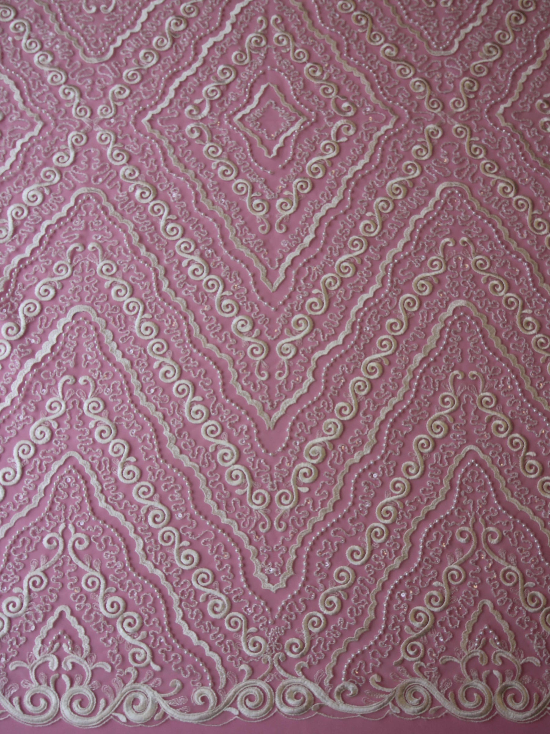 Dentelle Perlée Ivoire - Esmerelda