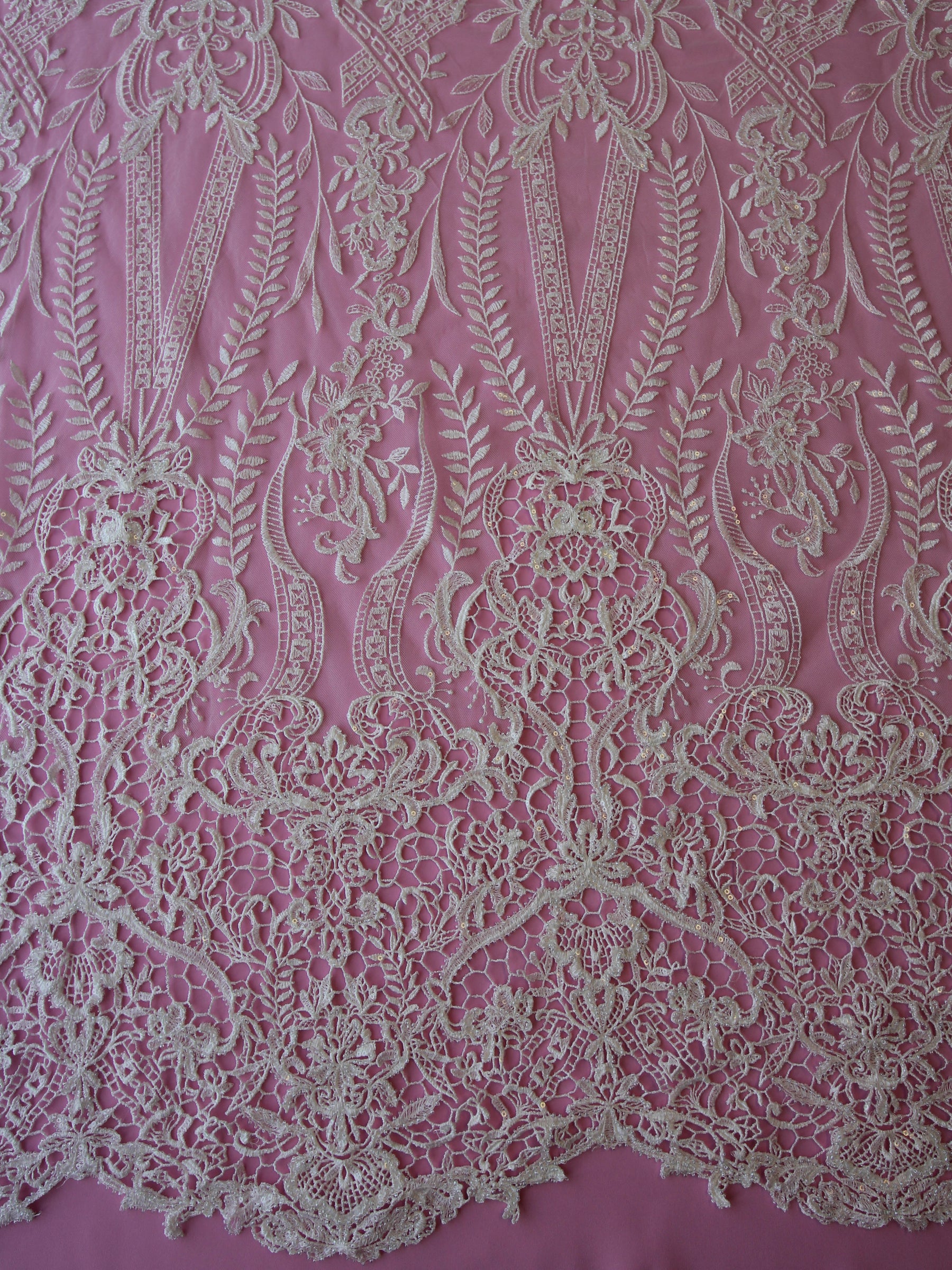 Dentelle Brodé Ivoire - Benita