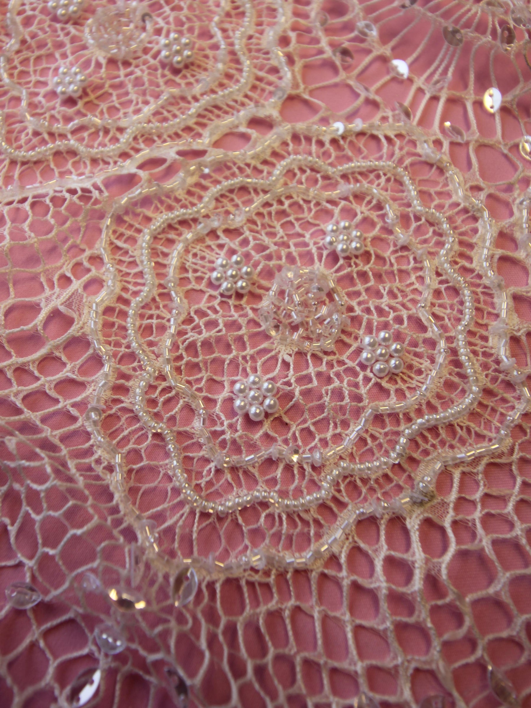Dentelle Perlée Ivoire - Ivy