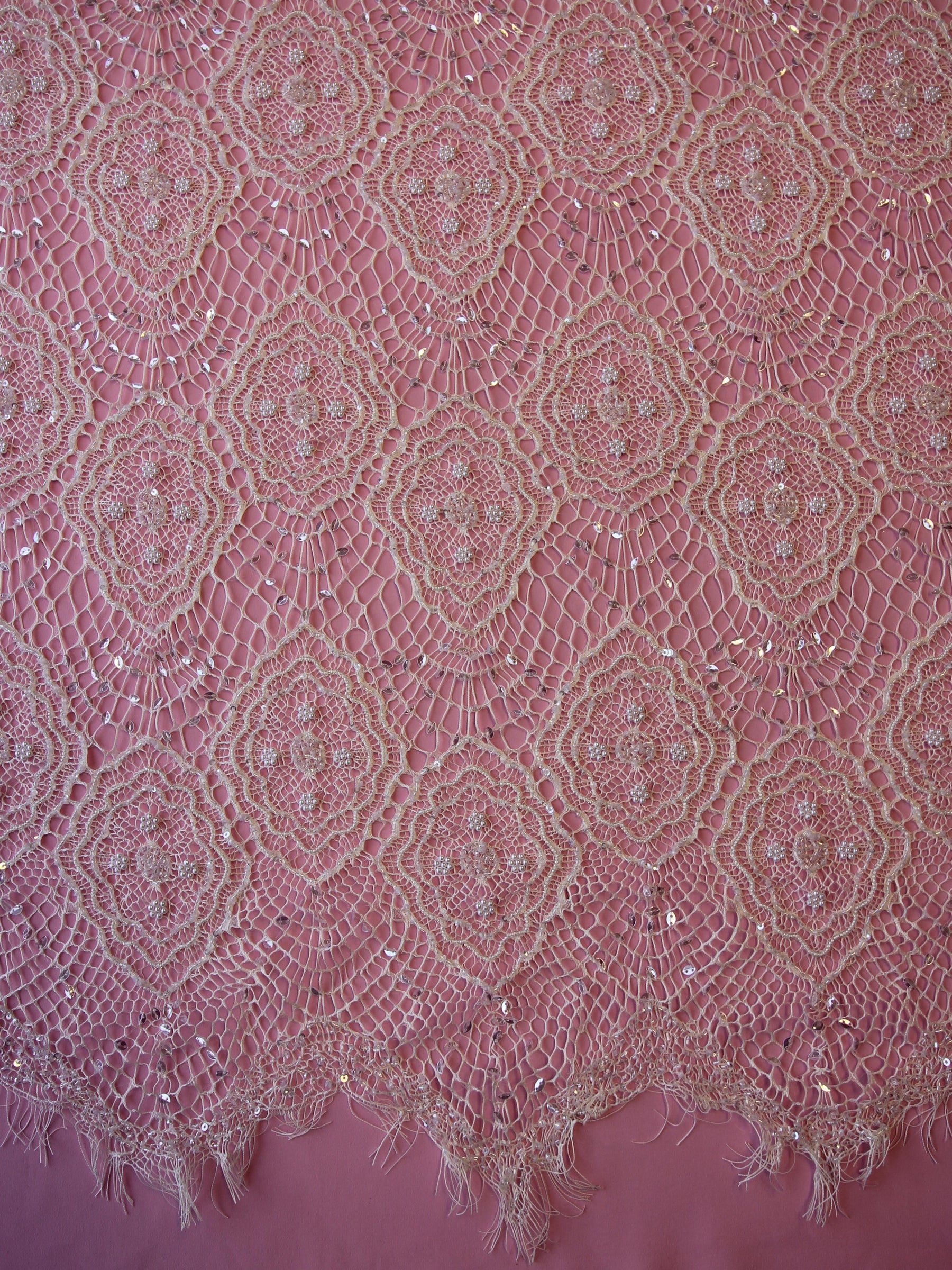 Dentelle Perlée Ivoire - Ivy