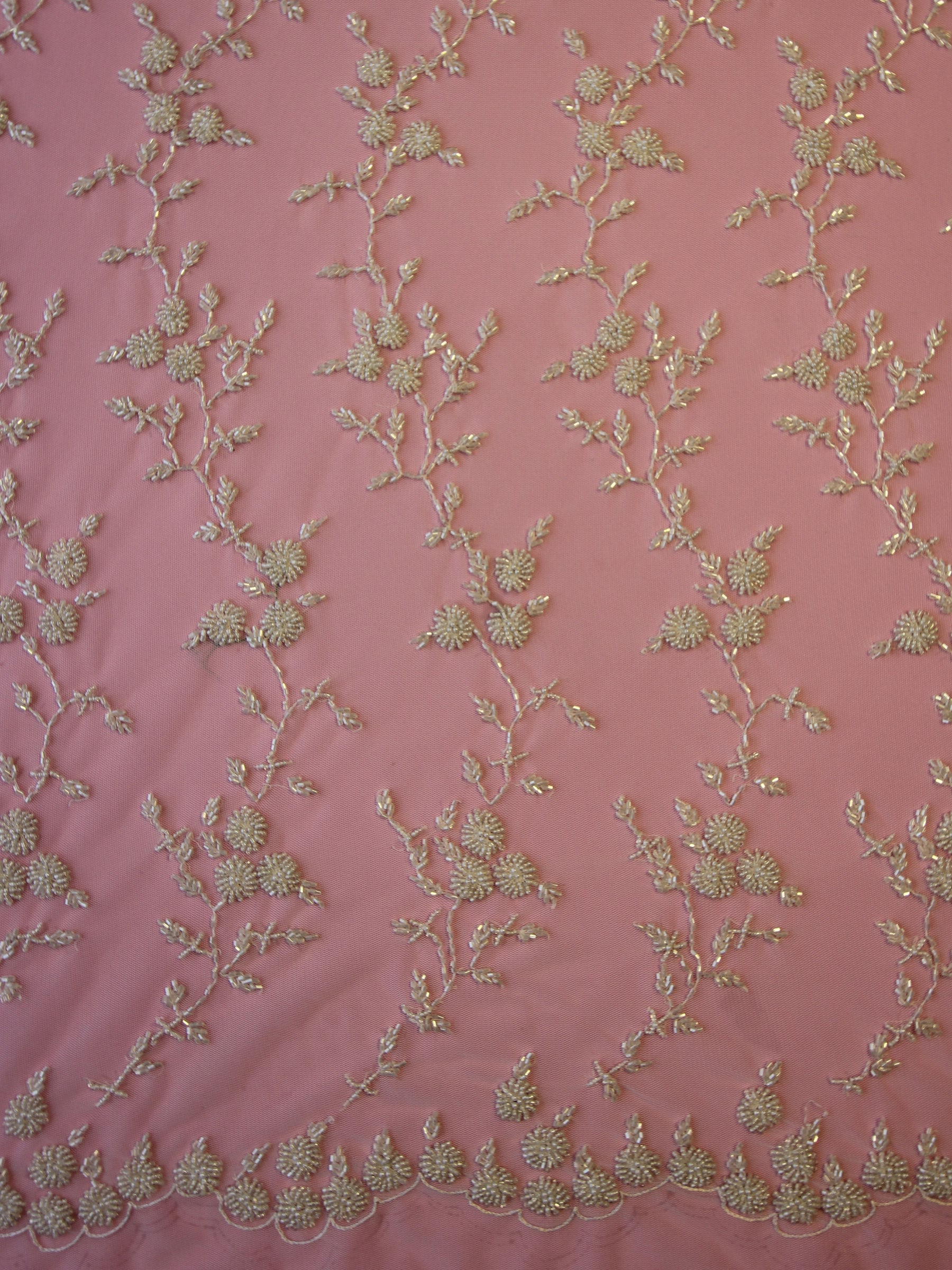 Dentelle Perlée Ivoire - Lourdes