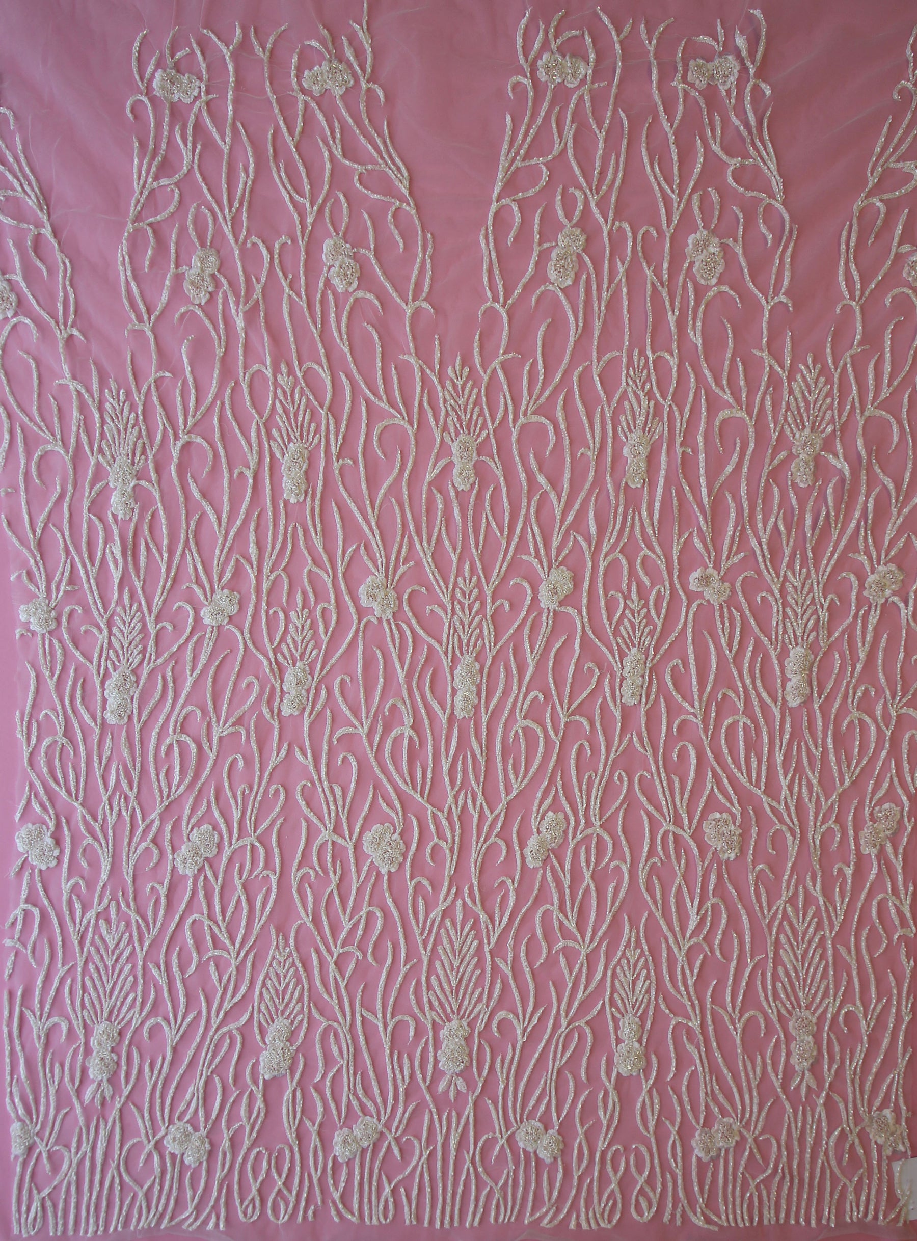 Dentelle Perlée Main Ivoire - Nabeela