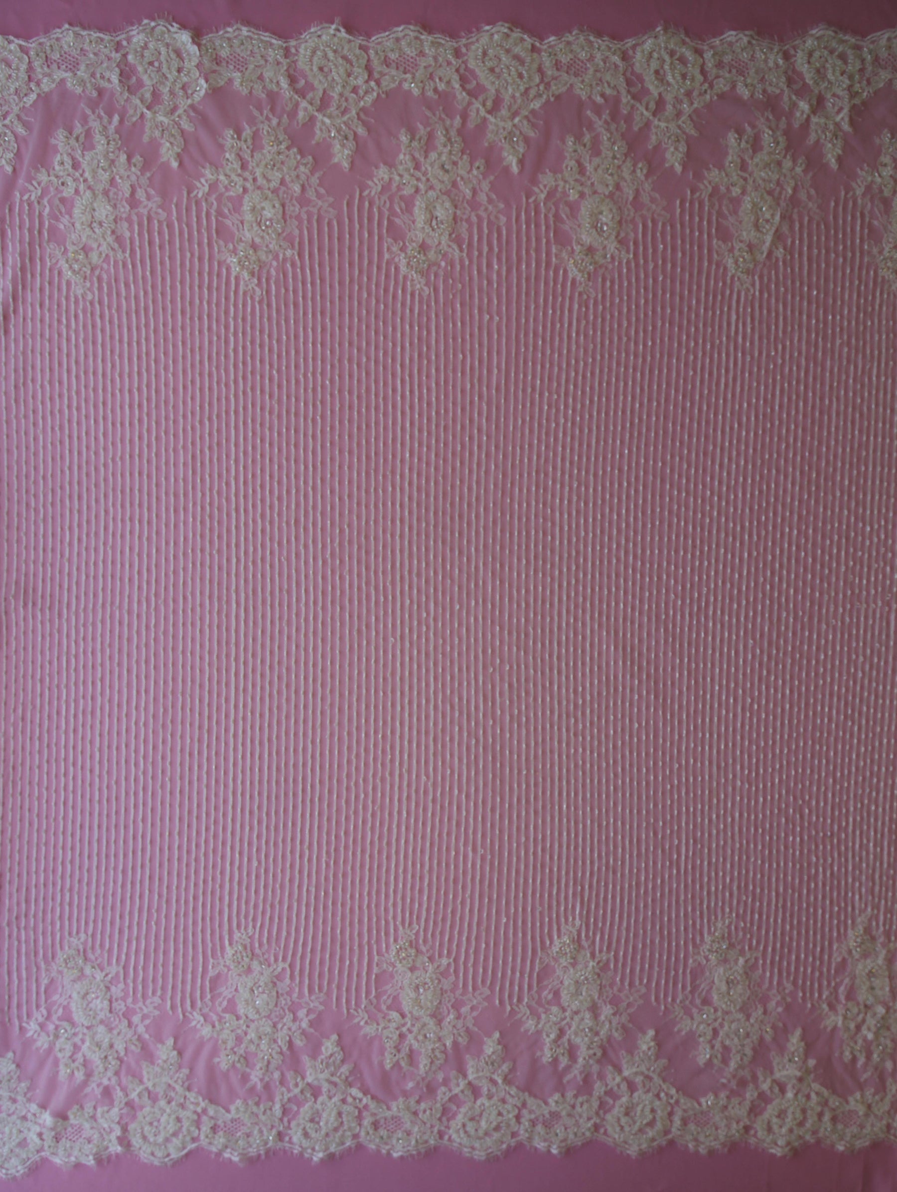 Dentelle Ivoire Cordon & Perlée - Iris