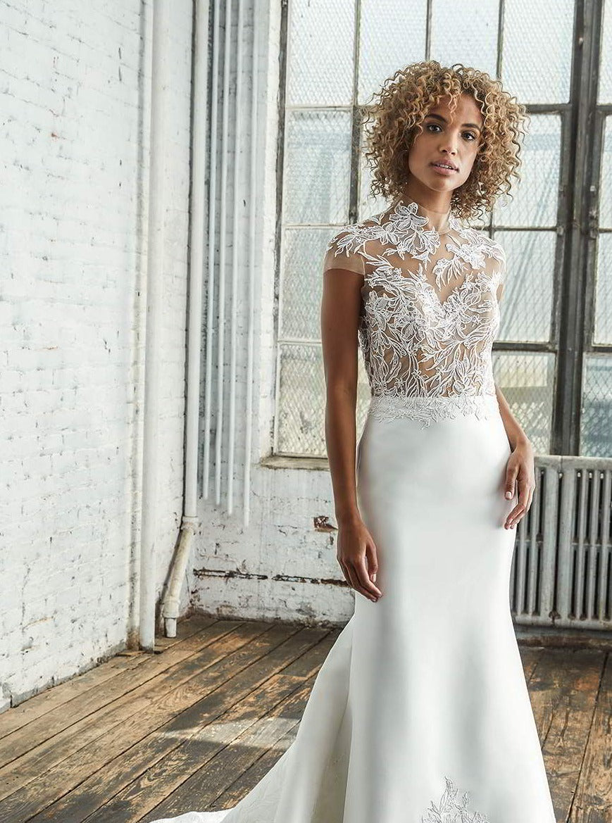 Dentelle Brodée Ivoire - Calinda