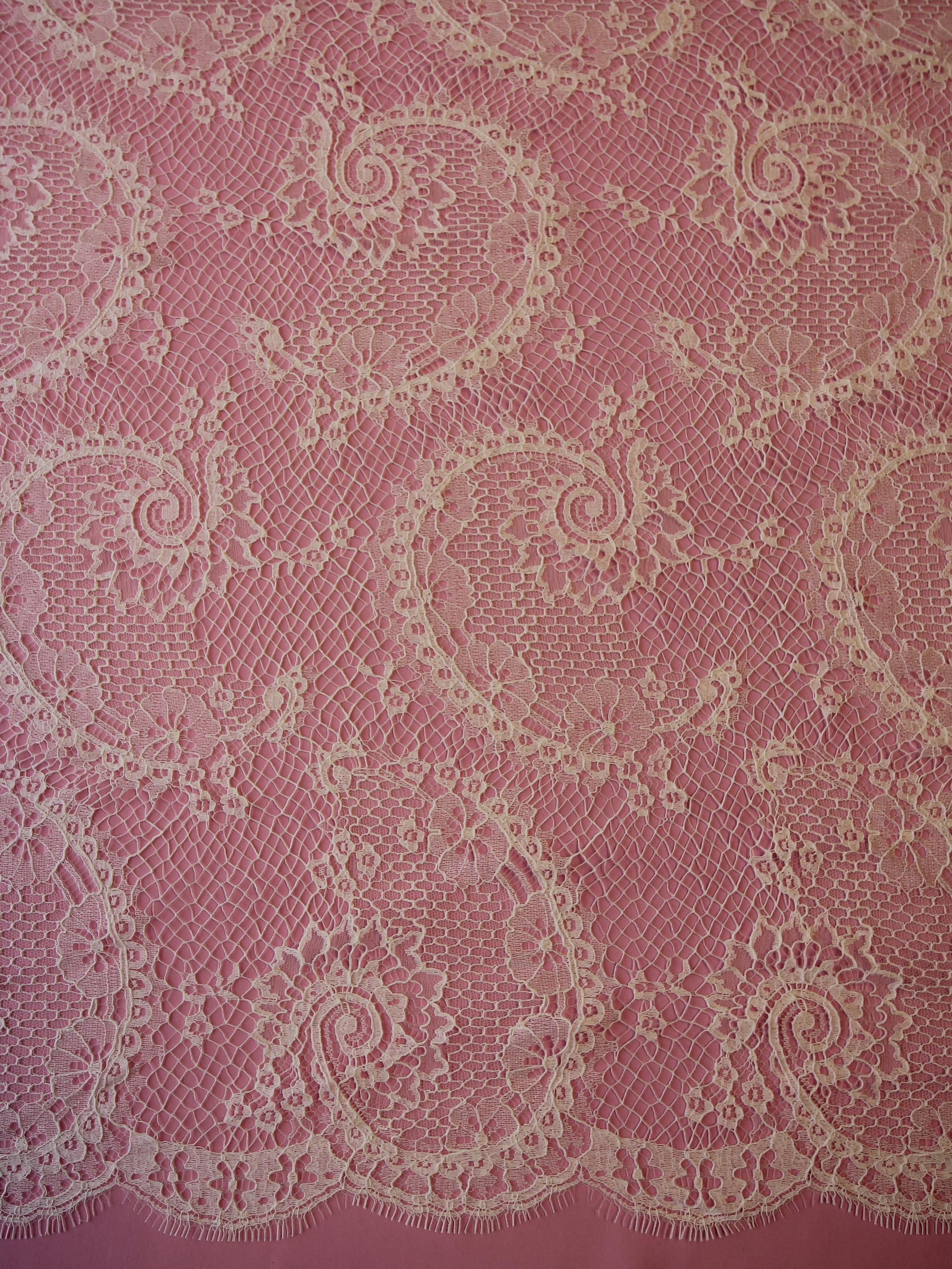 Dentelle Chantilly Ivoire - Pescaro