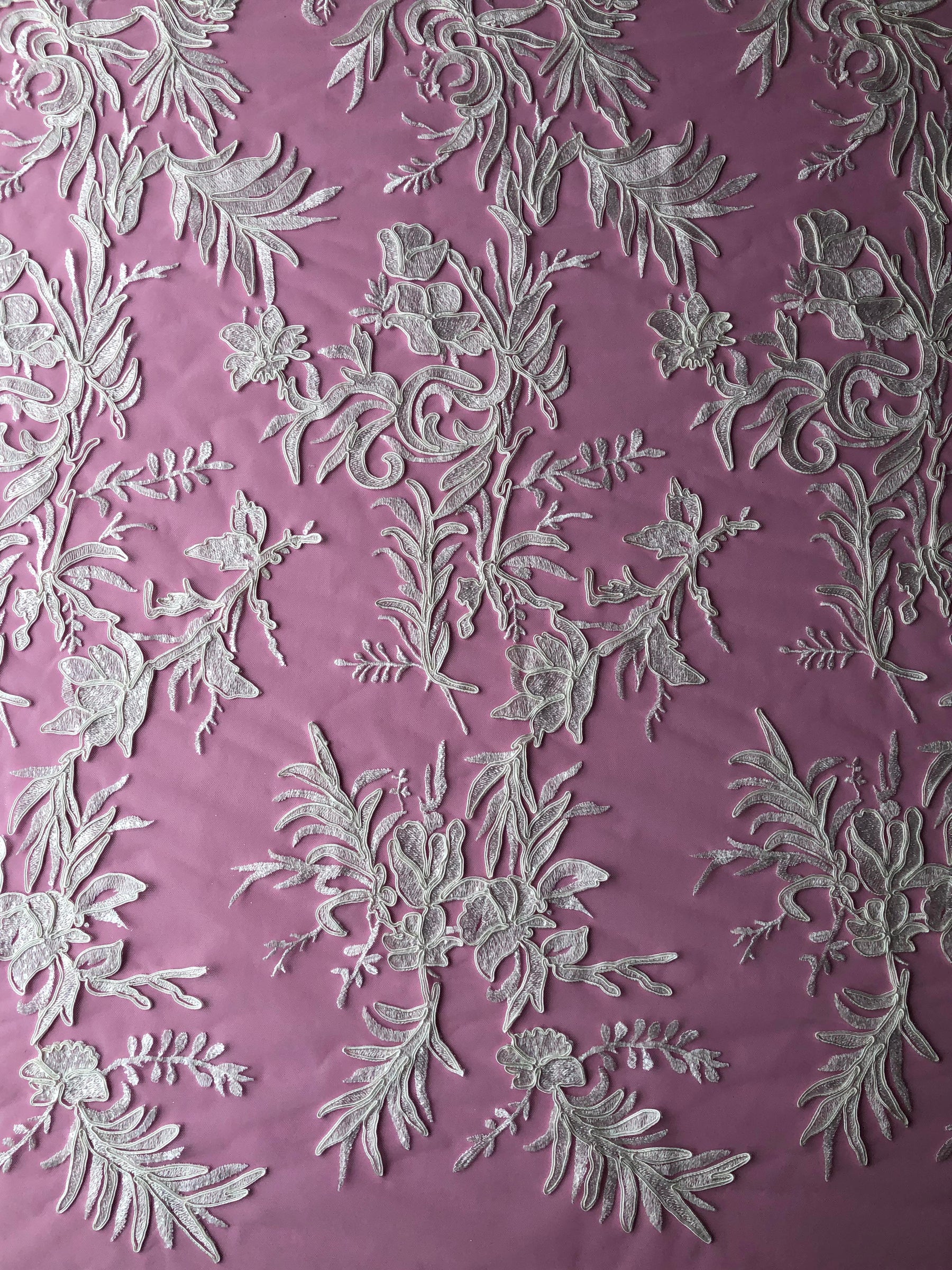 Dentelle Broderie Cordon Ivoire - Calisto
