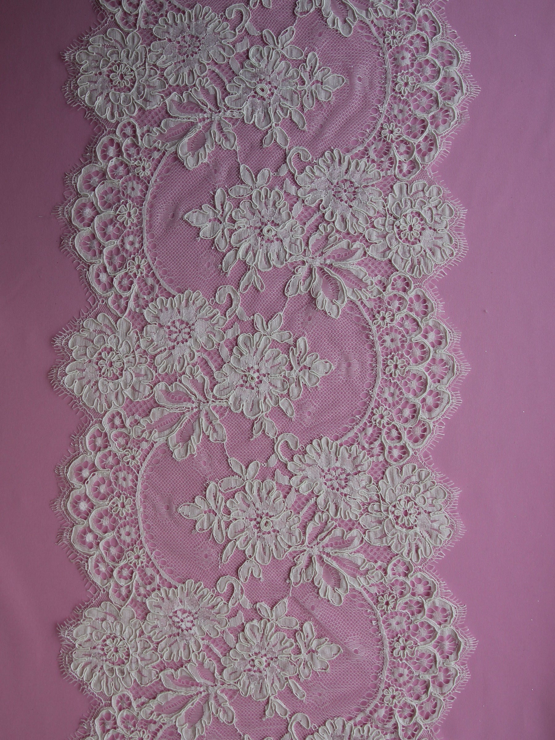 Bordure en dentelle ivoire cordée – Mackenzie