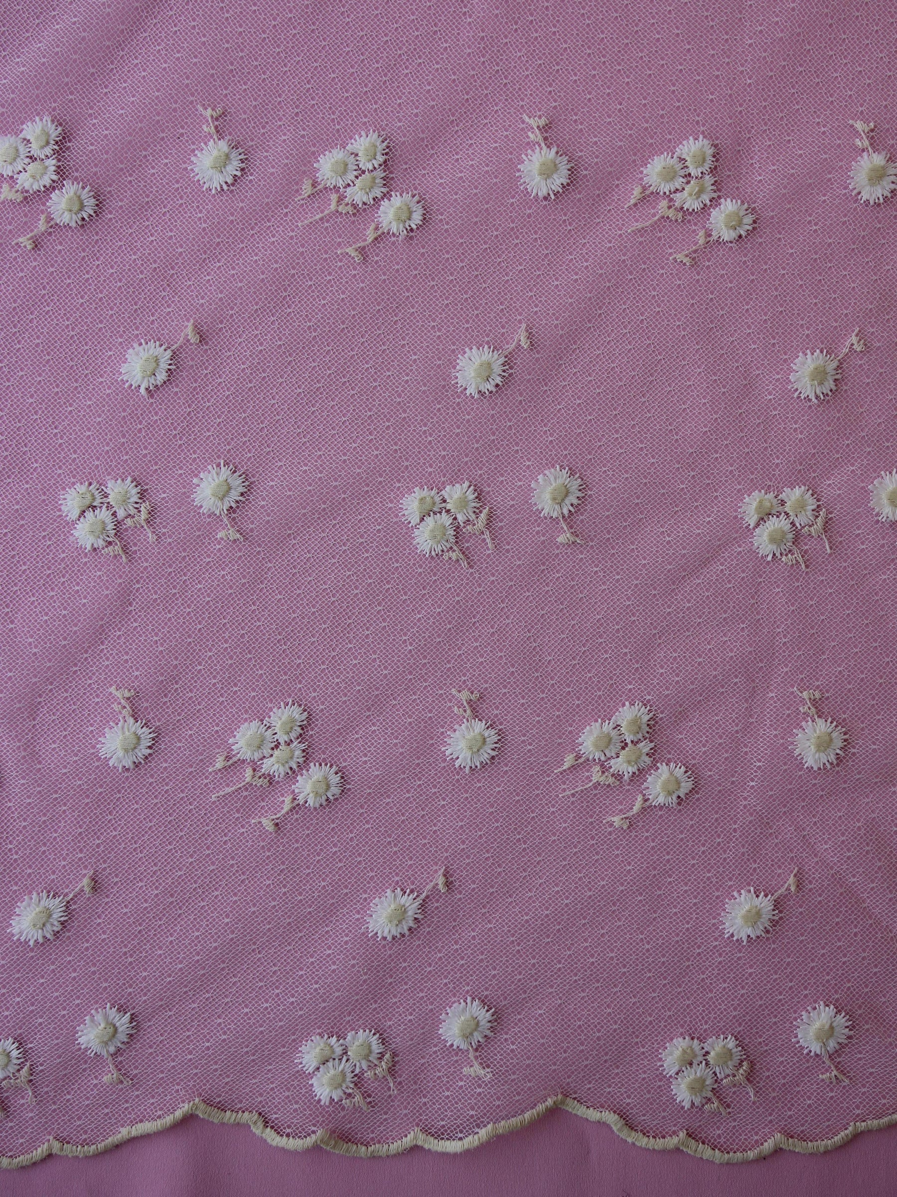 Dentelle brodée ivoire - Lyall
