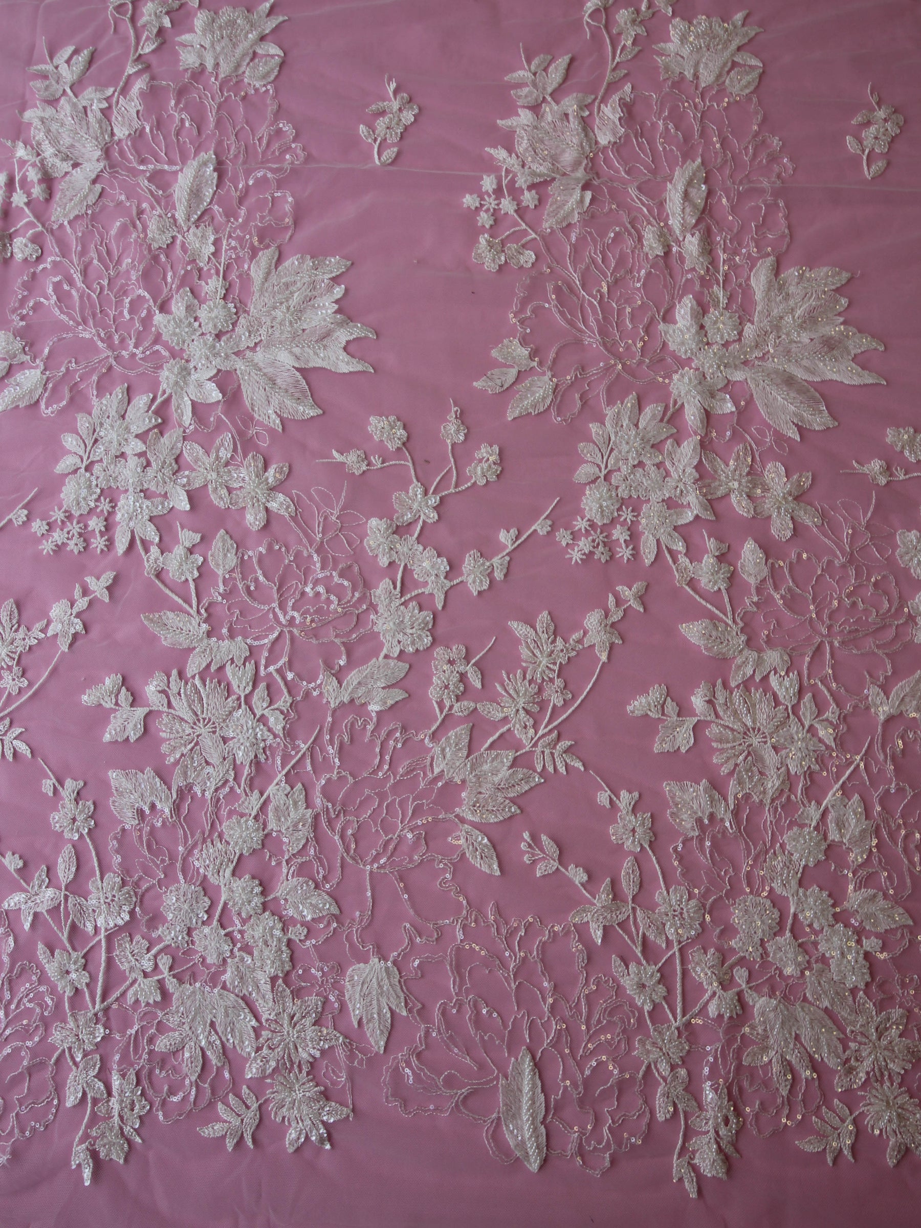 Dentelle Brodée Ivoire - Alameda