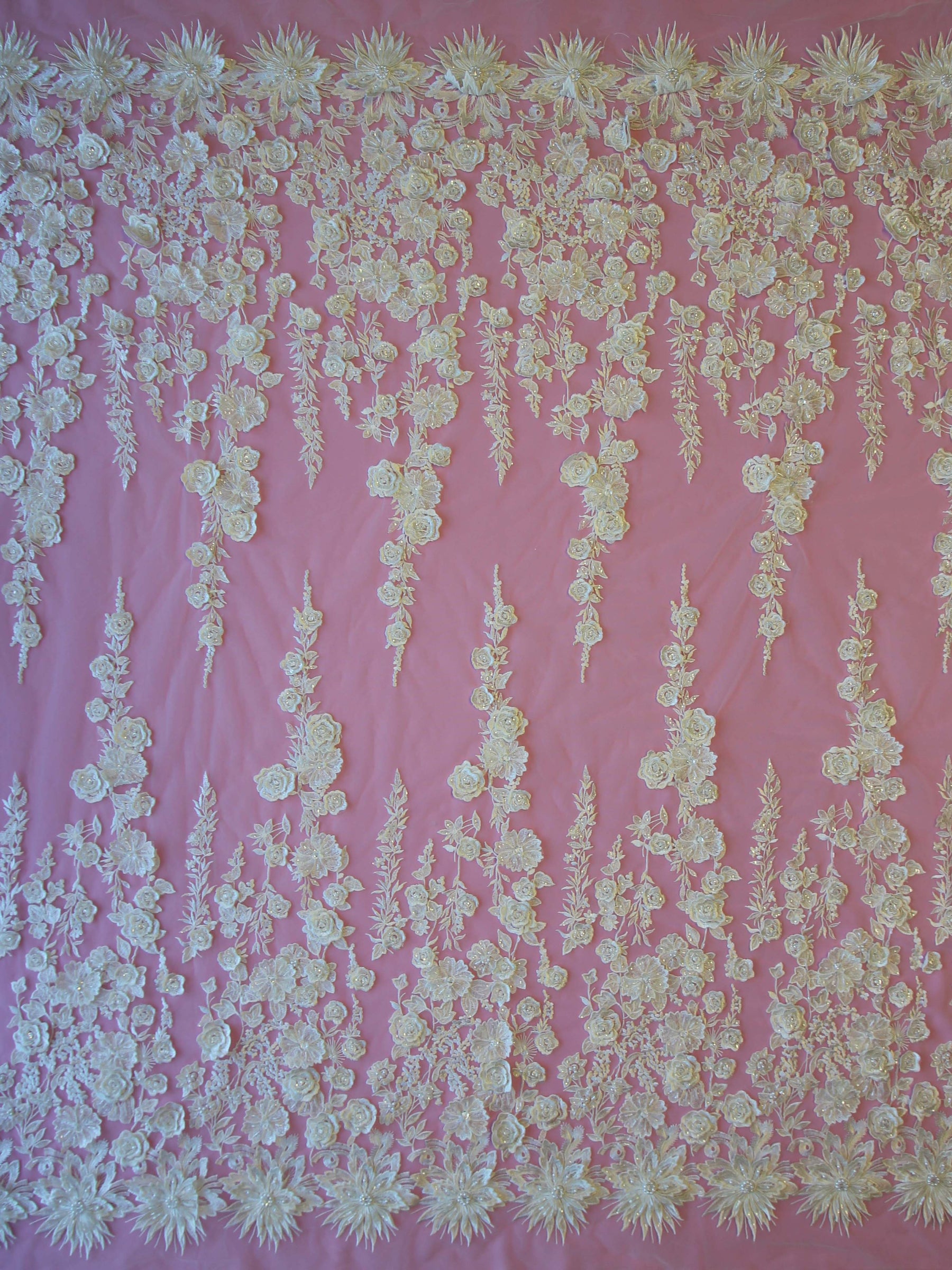 Dentelle Brodée Ivoire - Alessia