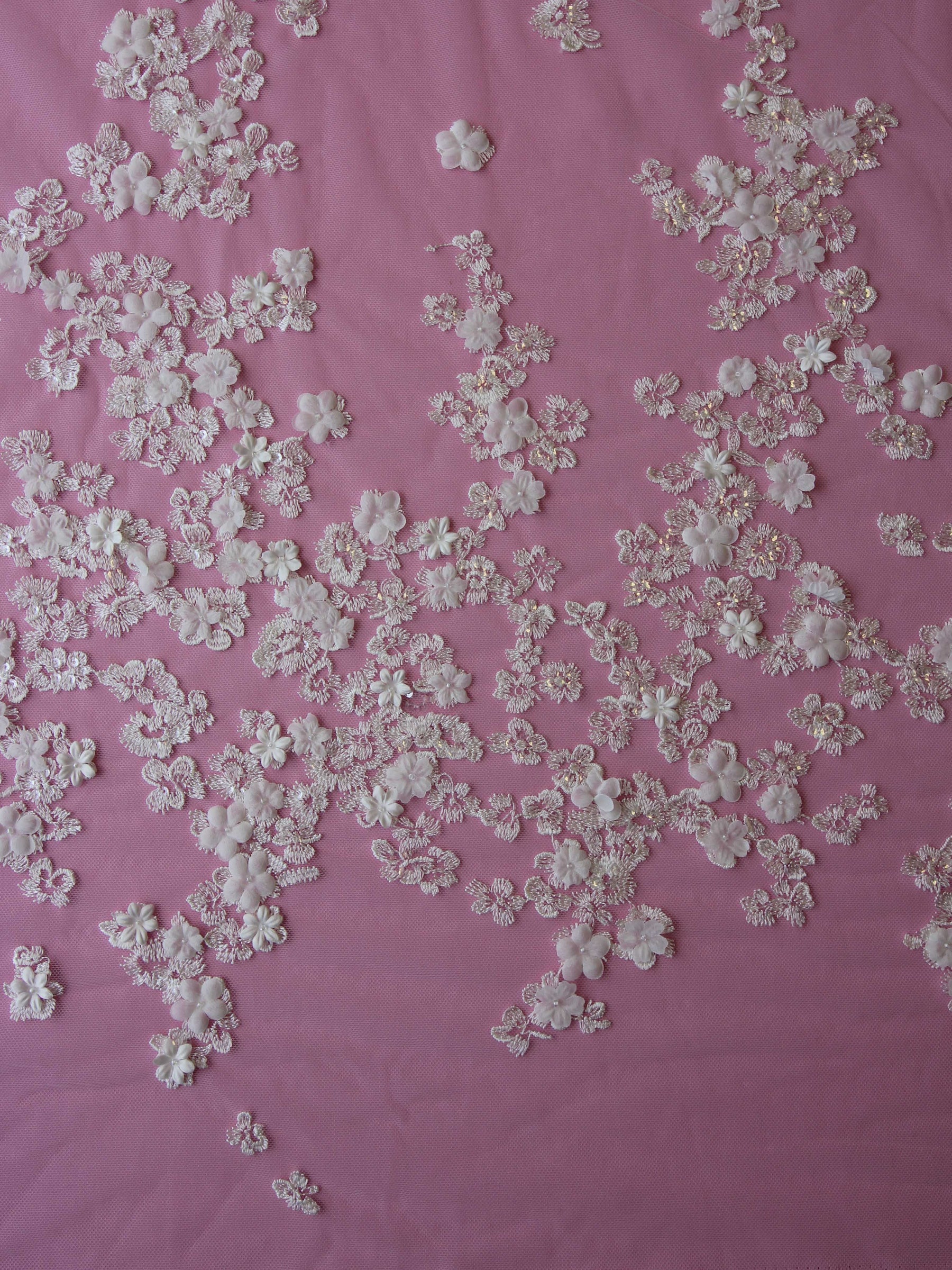 Dentelle Broderie Ivoire - Fabienne