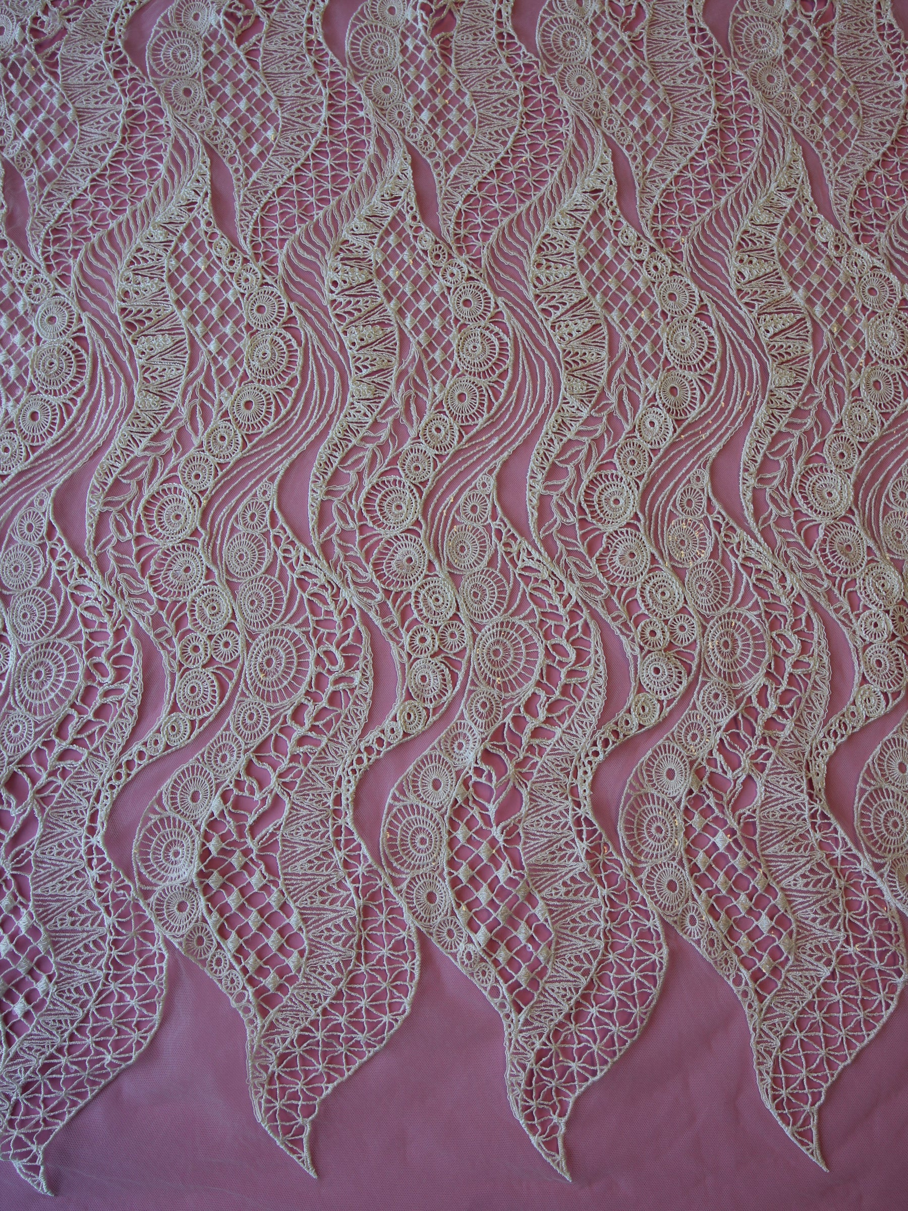 Dentelle Brodée Ivoire - Gianna