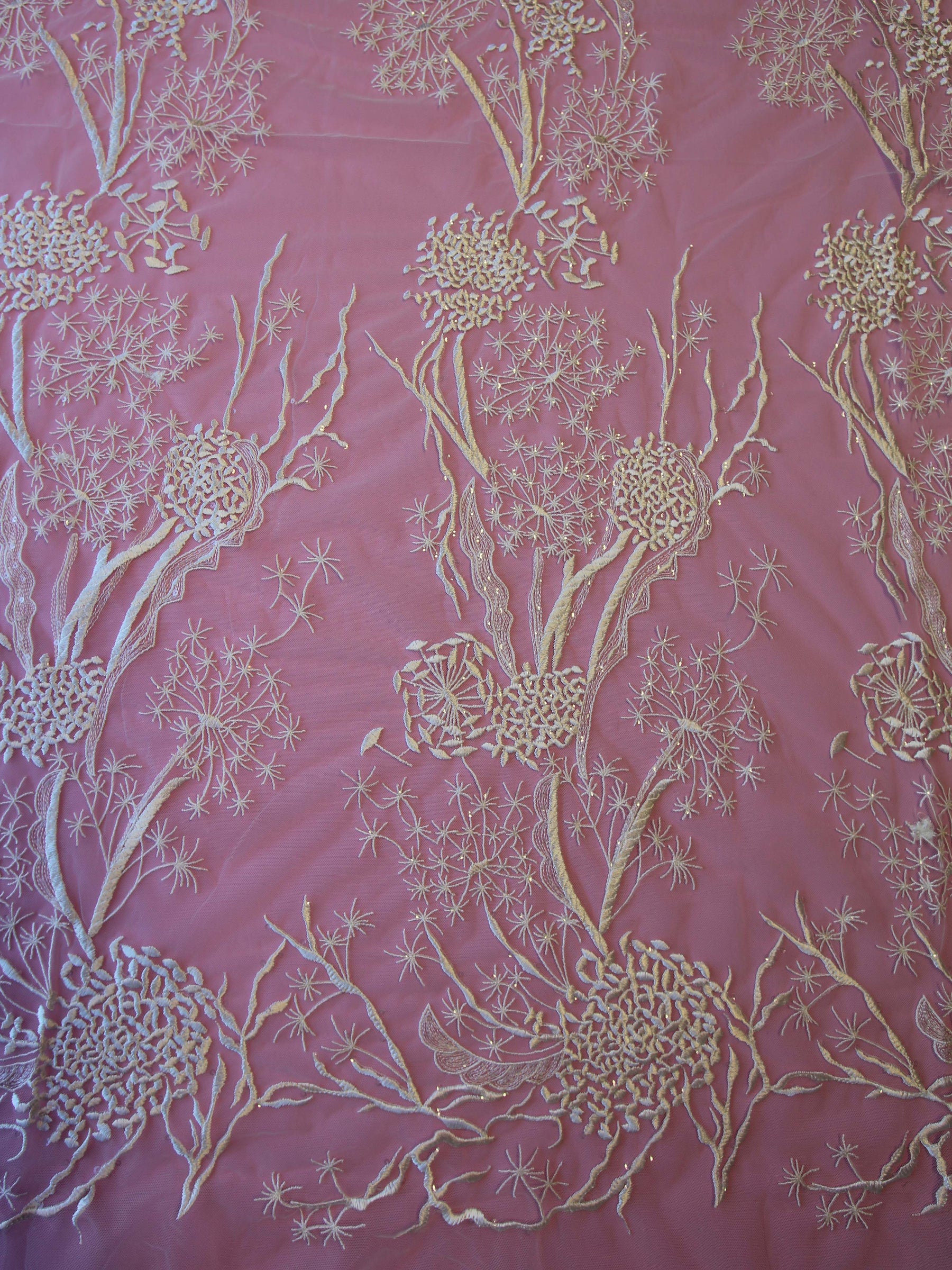 Dentelle brodée ivoire - Hayley