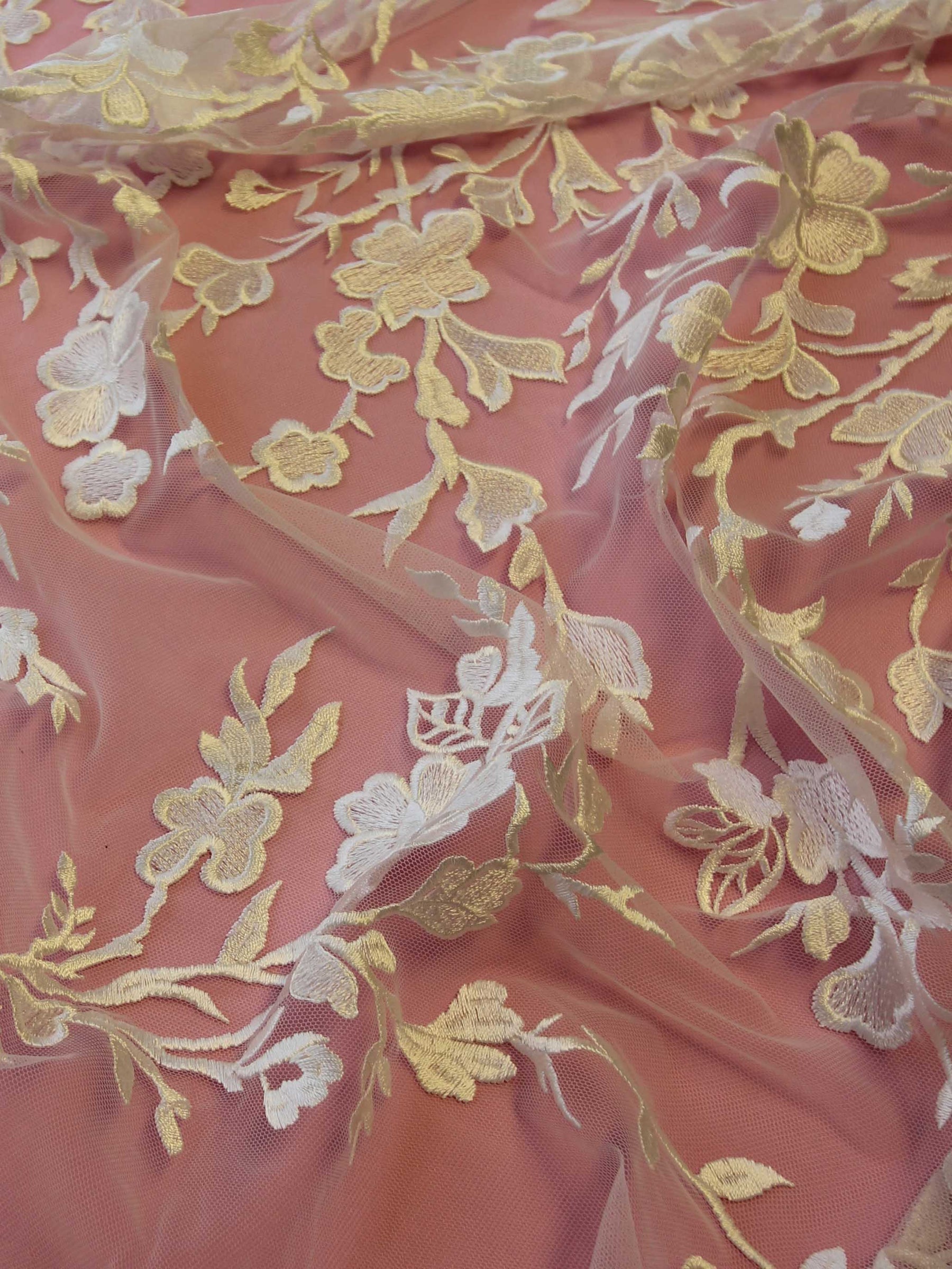 Dentelle Brodée Ivoire - Janine