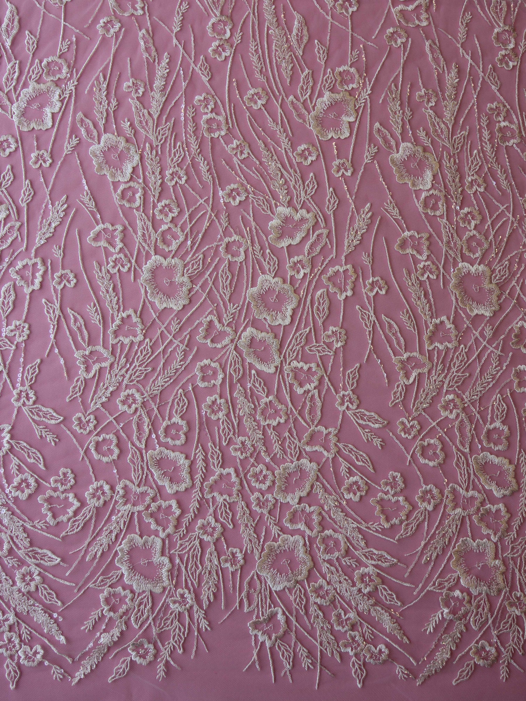 Dentelle Brodée Ivoire - Manette