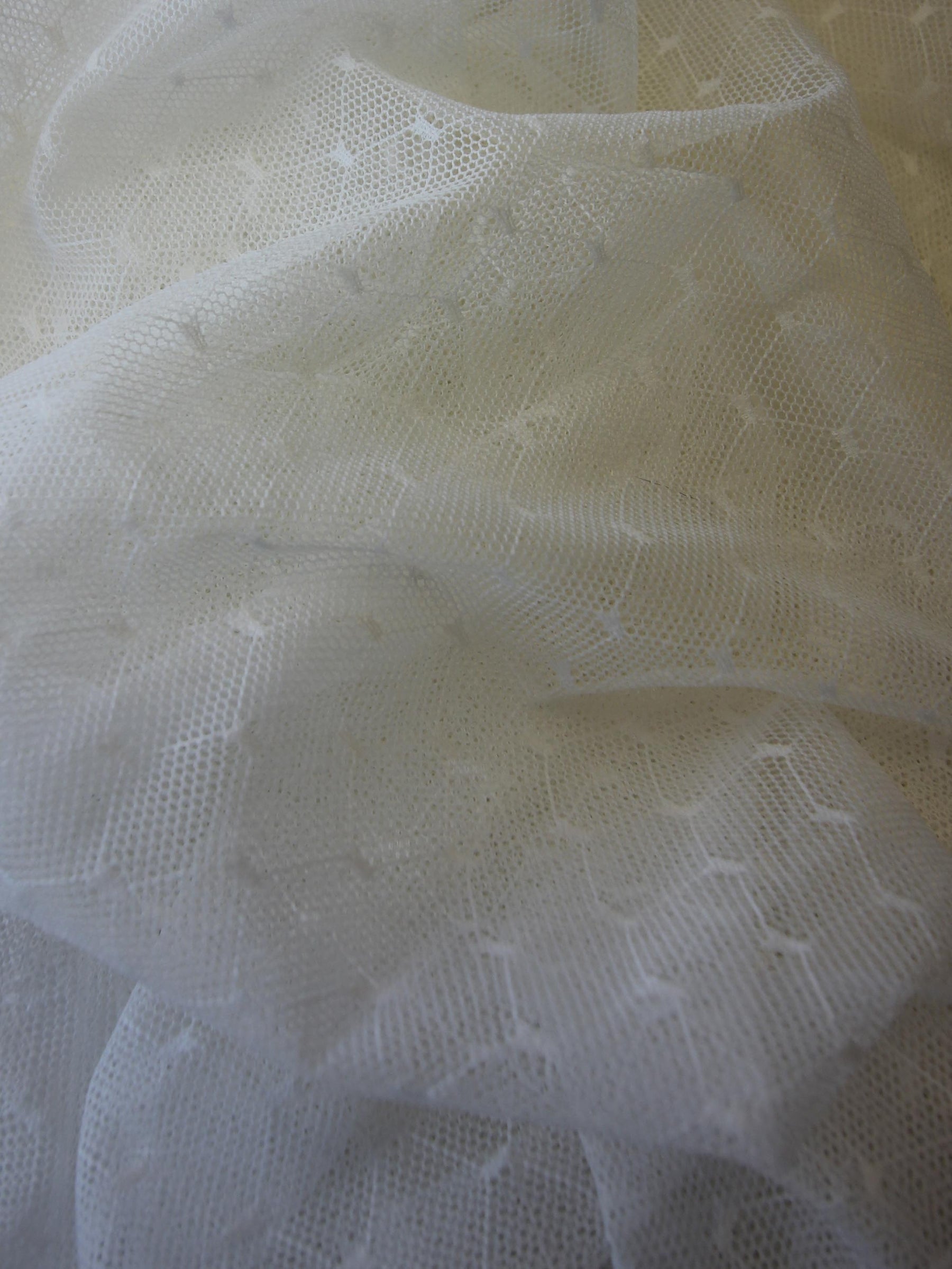 Tulle extensible ivoire - Opulence