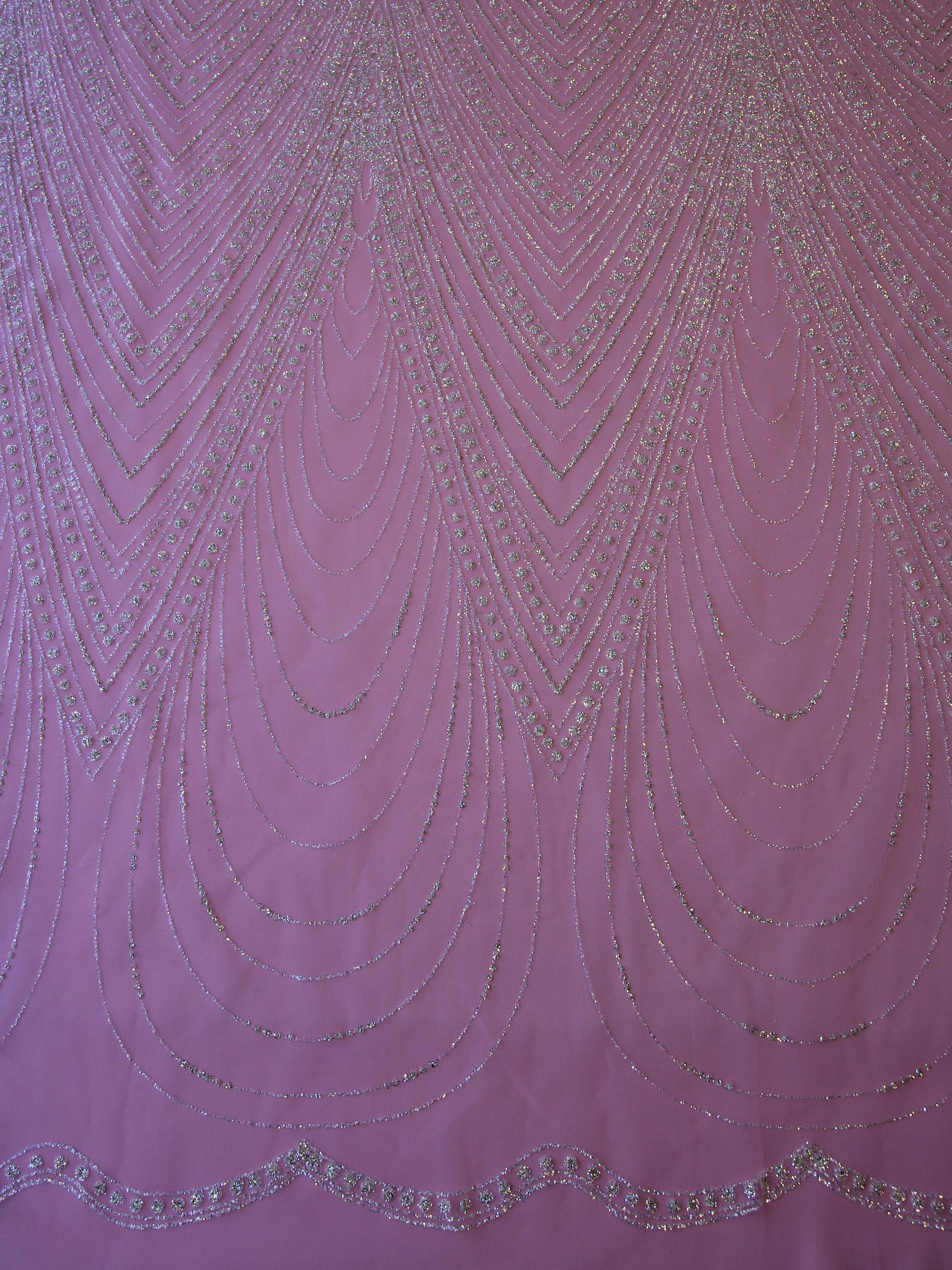 Dentelle pailletée ivoire - Nirvana