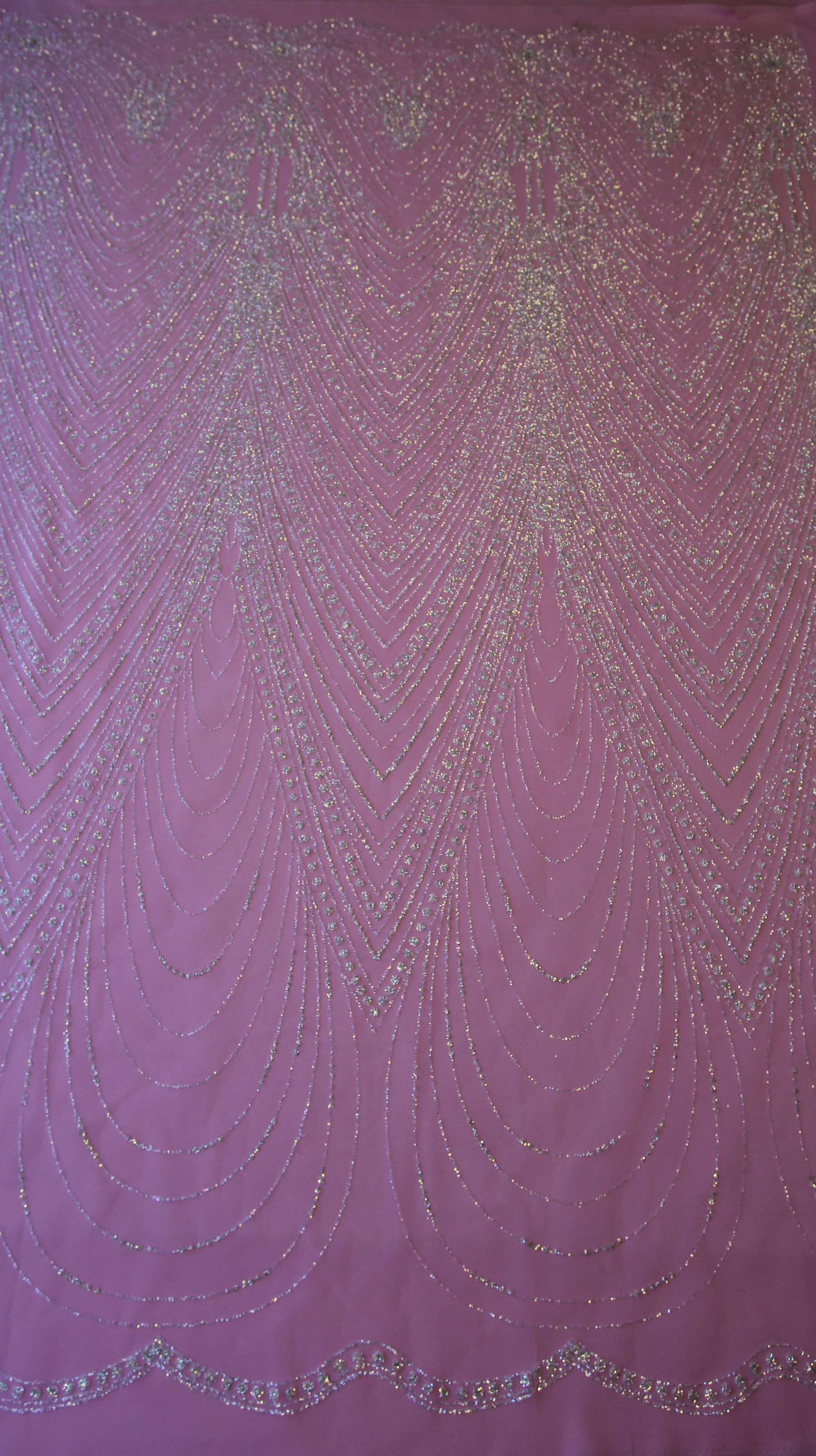 Dentelle pailletée ivoire - Nirvana