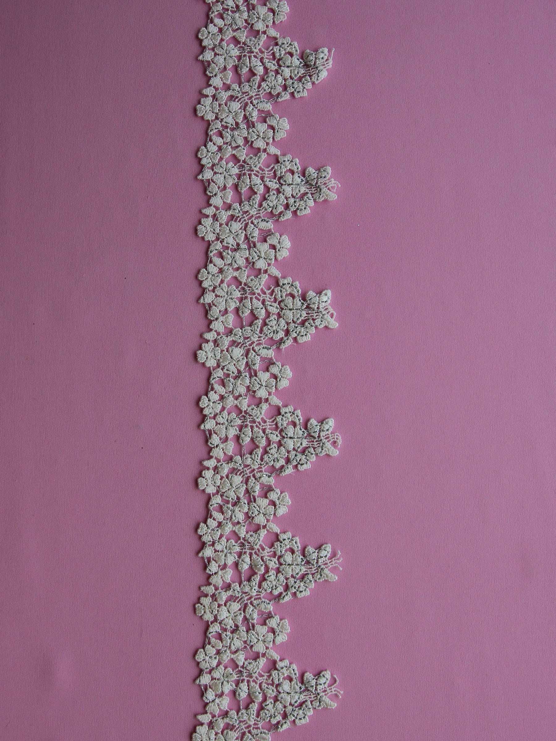 Bordure en dentelle ivoire guipure - Brynn
