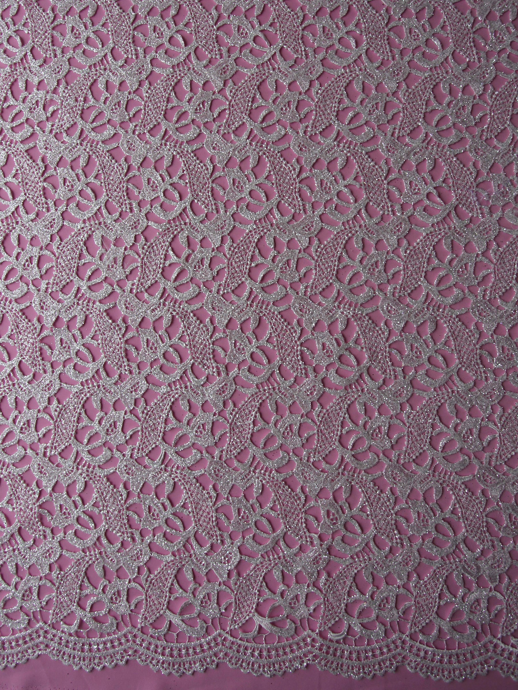 Dentelle pailletée ivoire - Logan
