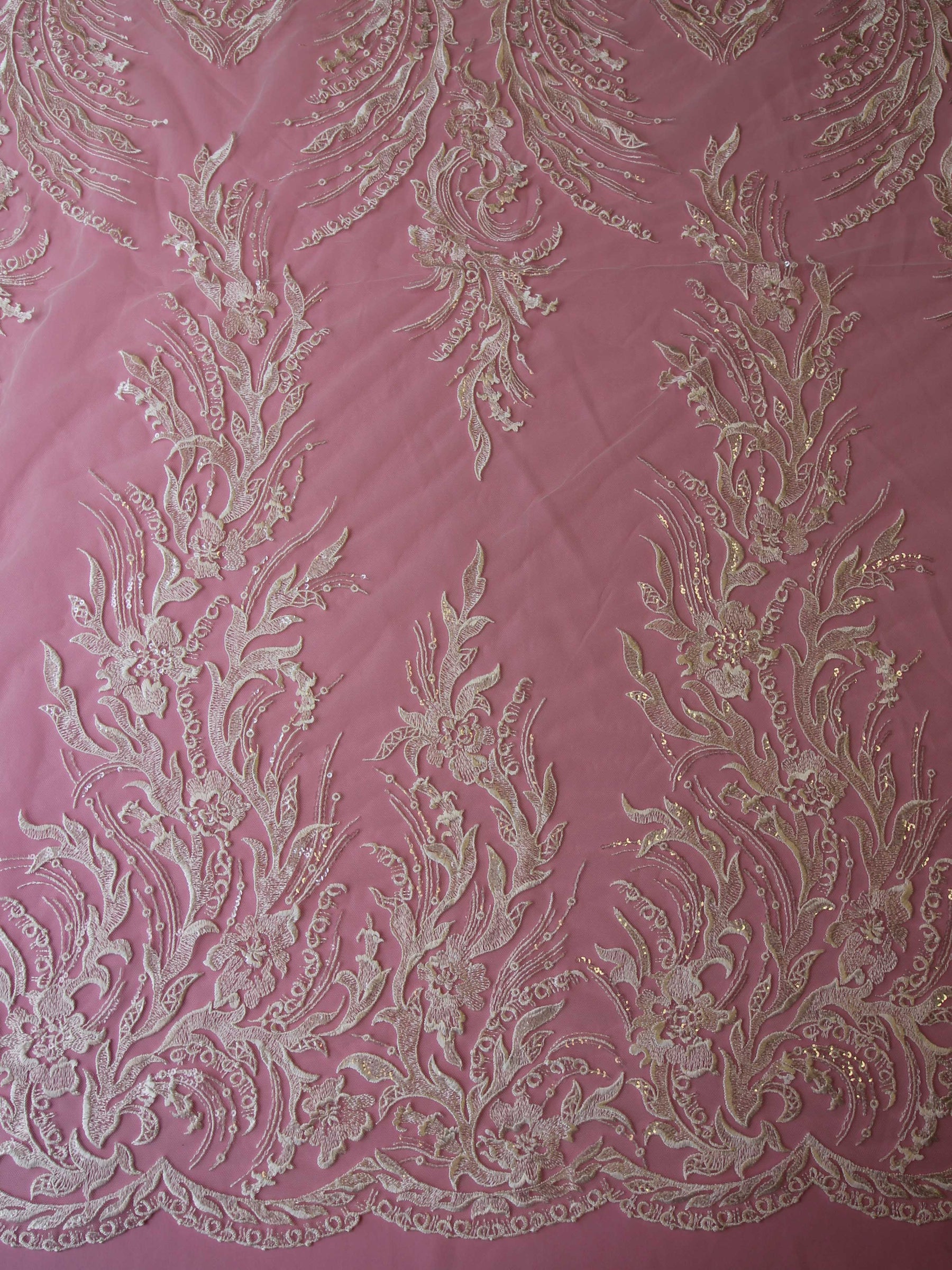 Dentelle Broderie Ivoire - Abrielle