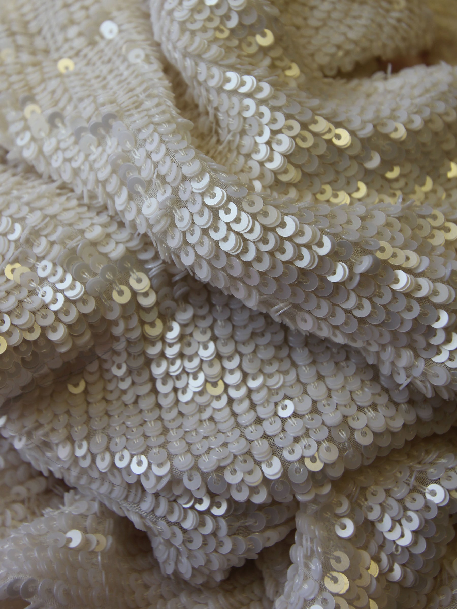 Dentelle Paillette Ivoire - Chenca