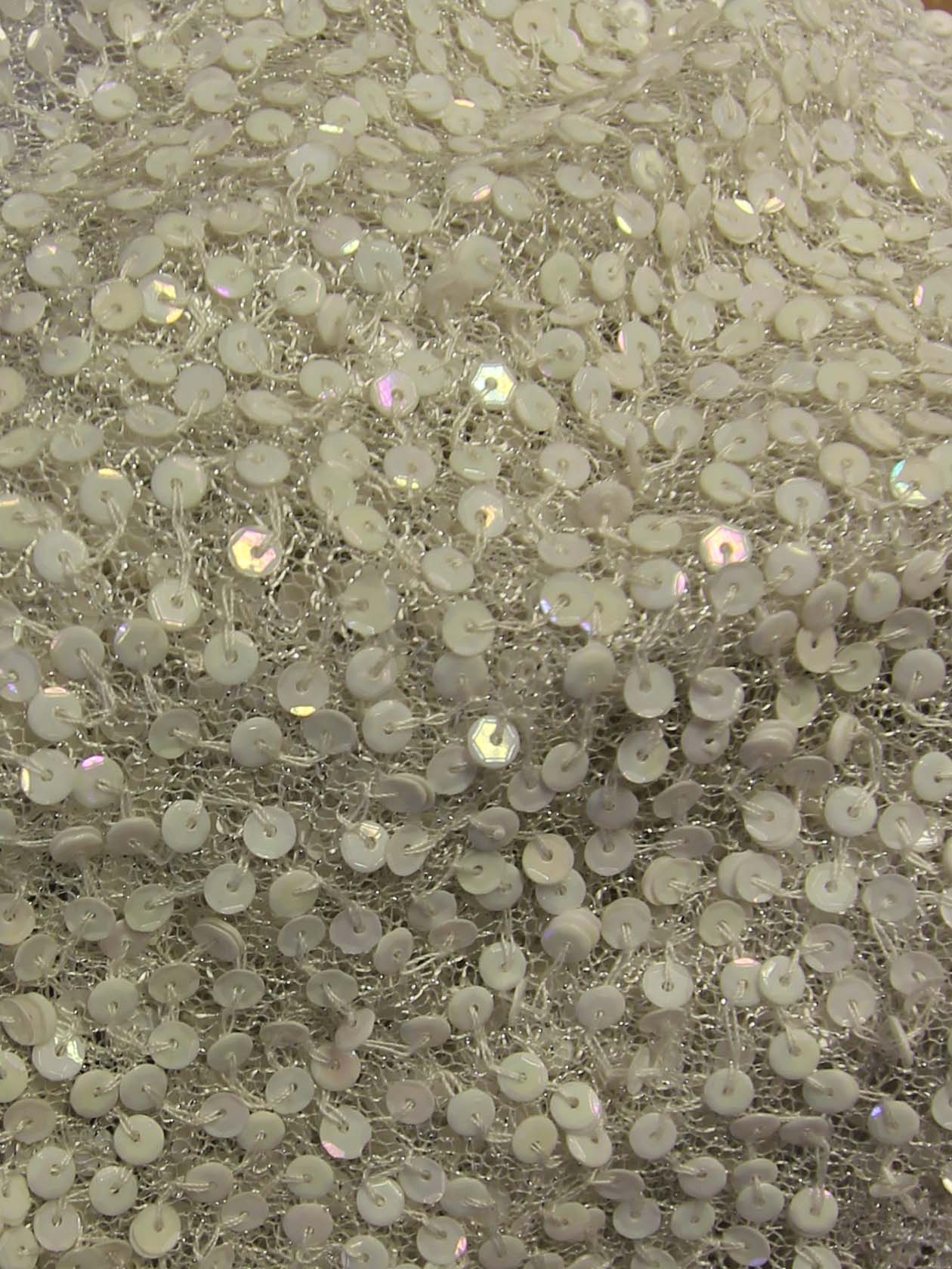 Broderie Paillettés Ivoire - Moondust