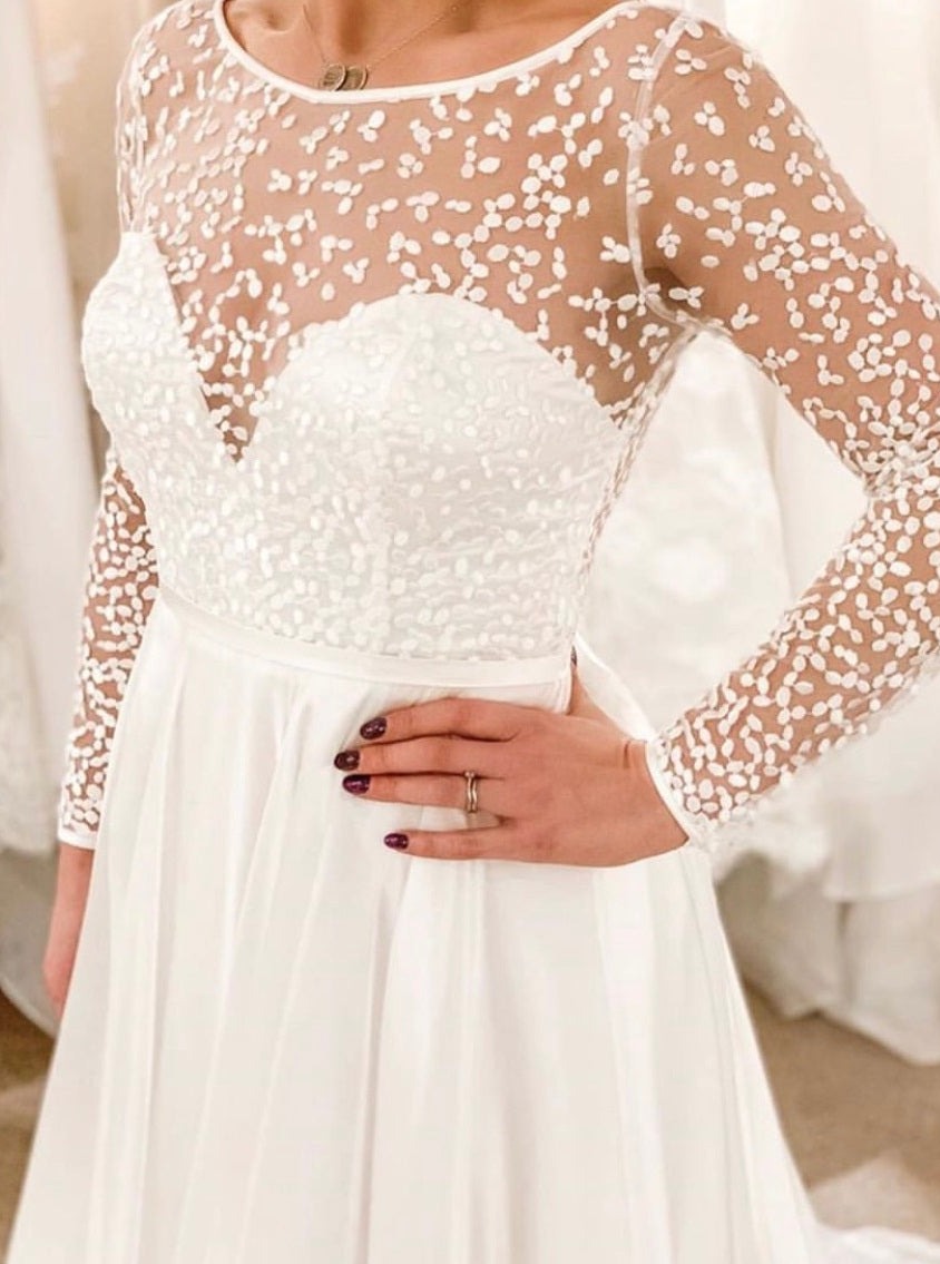 Dentelle Brodée Ivoire - Gabby