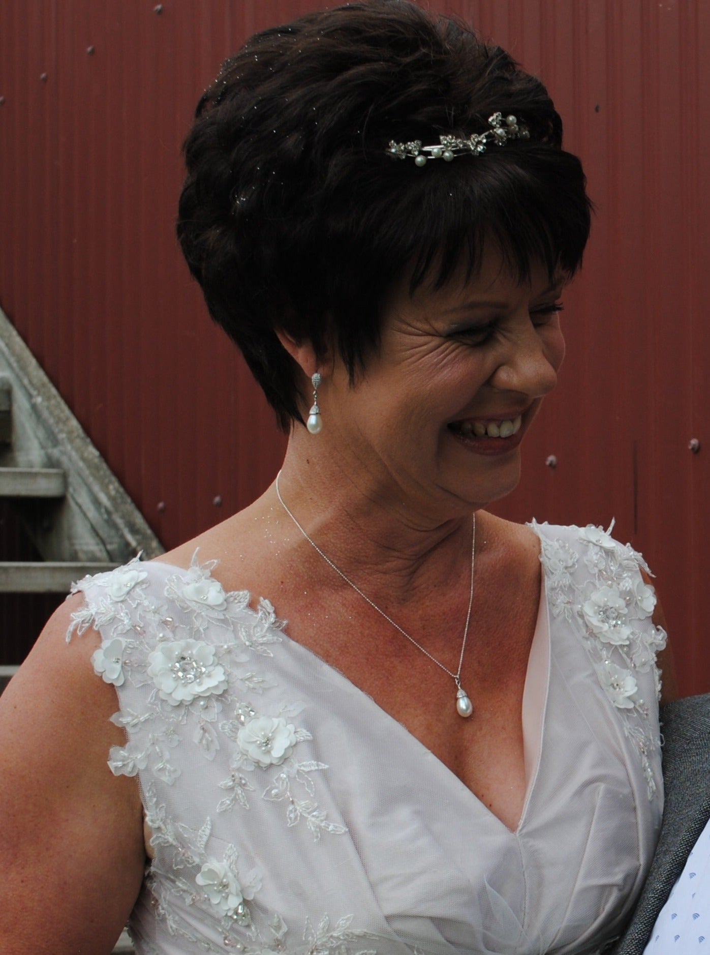 Dentelle Fleur Perlée Ivoire – Jacqueline