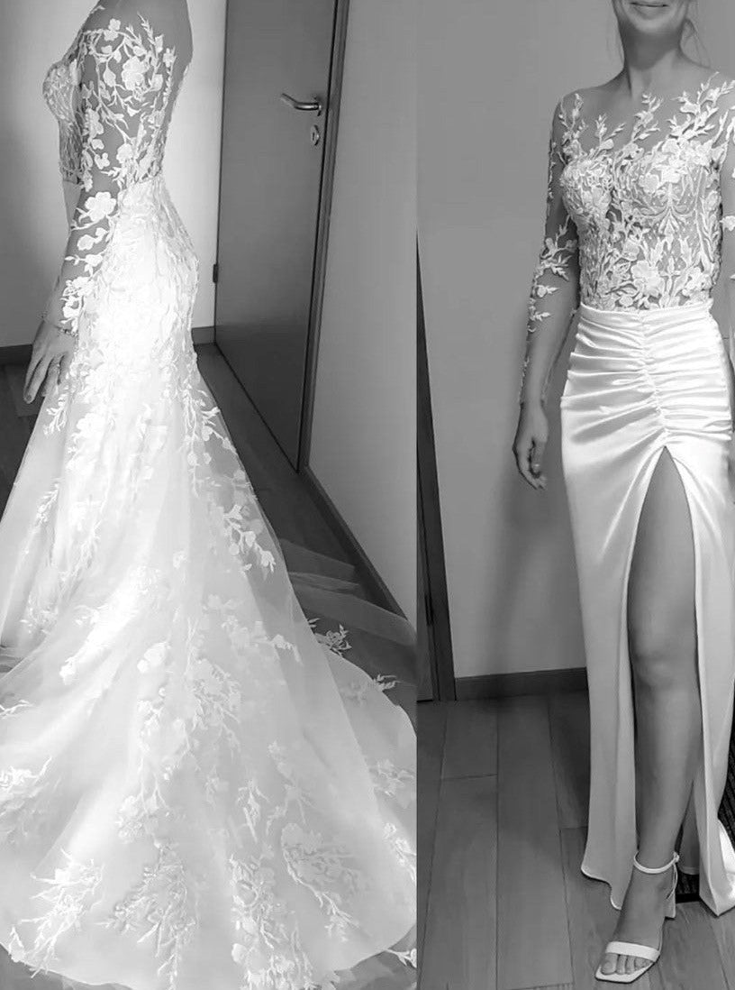 Dentelle Brodée Ivoire - Janine