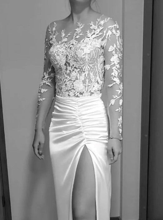 Dentelle Brodée Ivoire - Janine