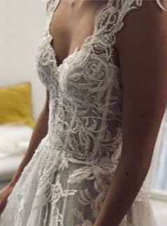 Dentelle brodée ivoire - Keegan