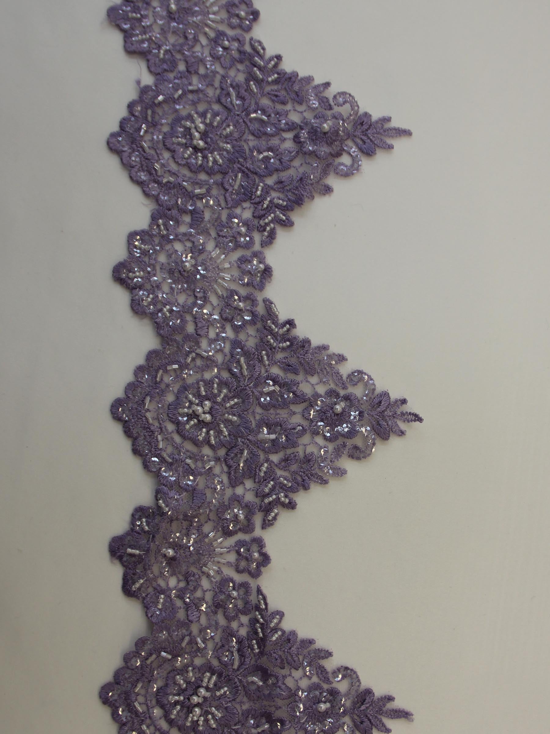 Bordure de dentelle lavande - Hazel