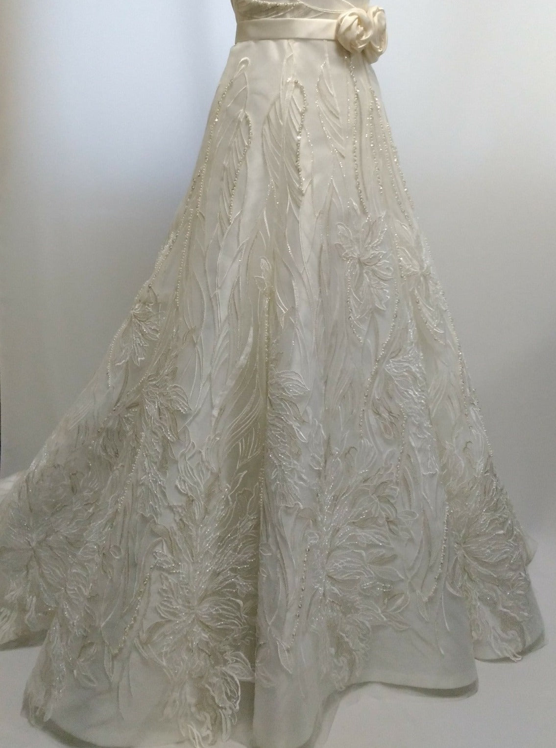 Dentelle Brodée Ivoire - Marie Jacques