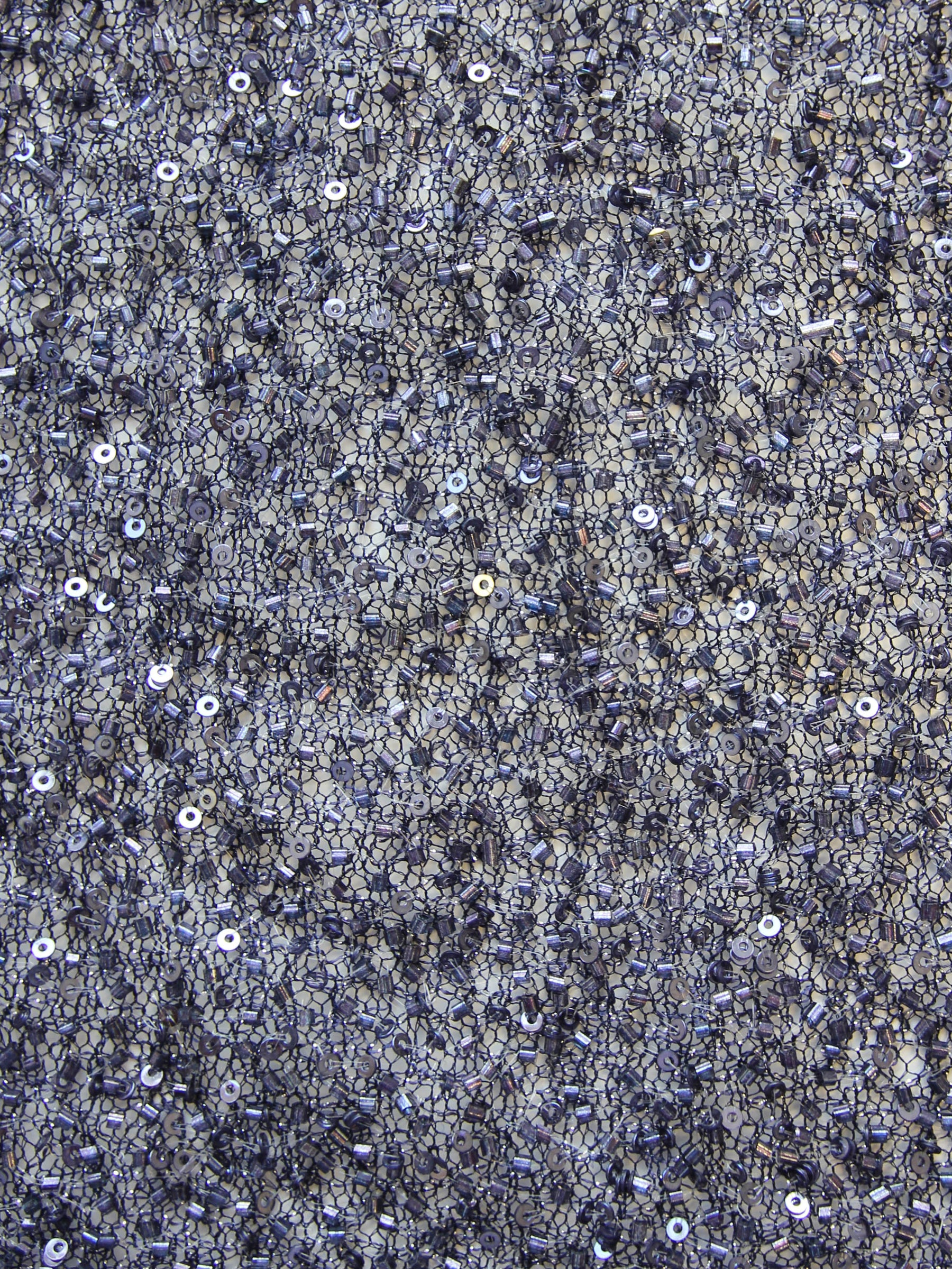 Dentelle perlée bleu marine - Britte