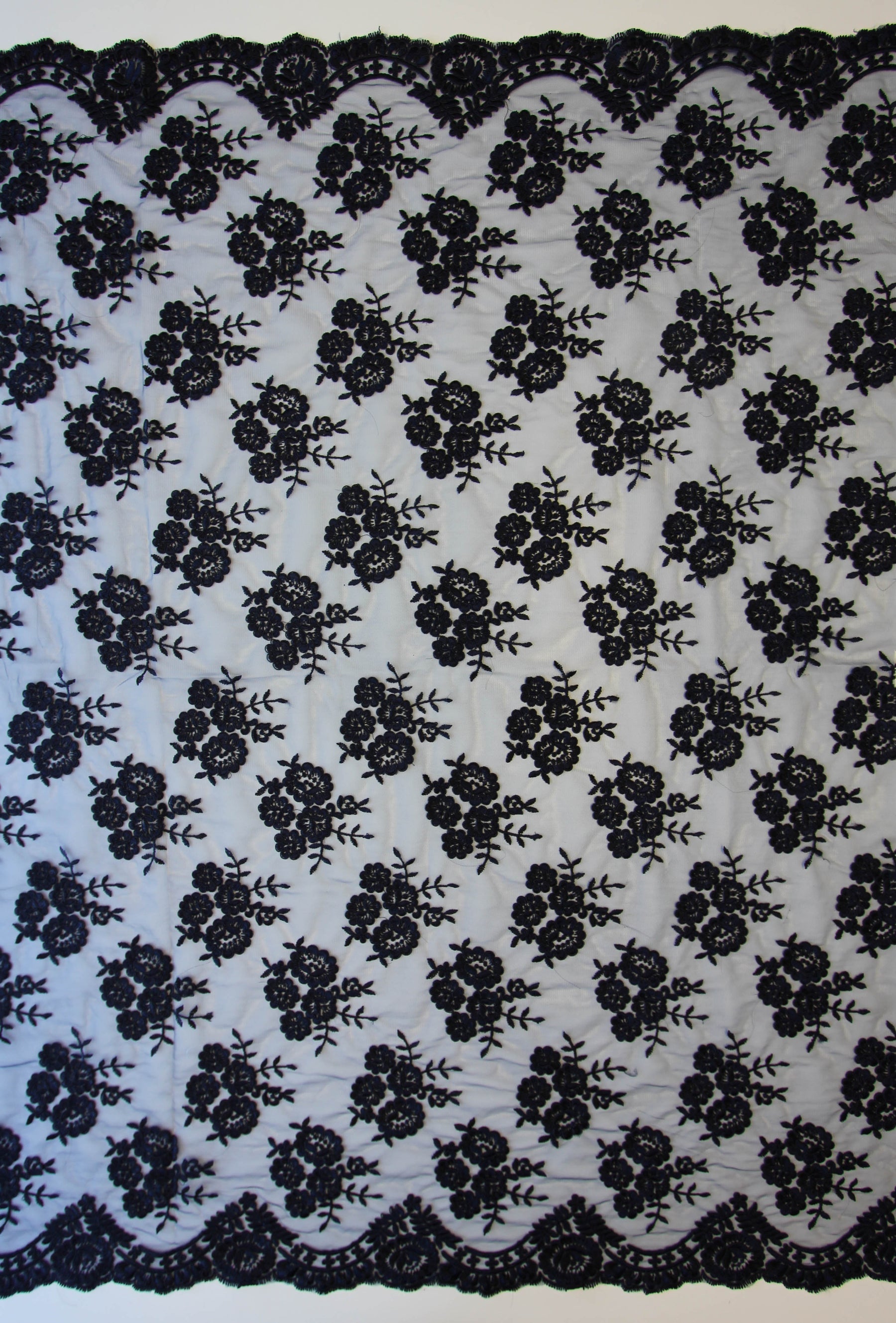 Dentelle Cordonnée Marine - Riaz