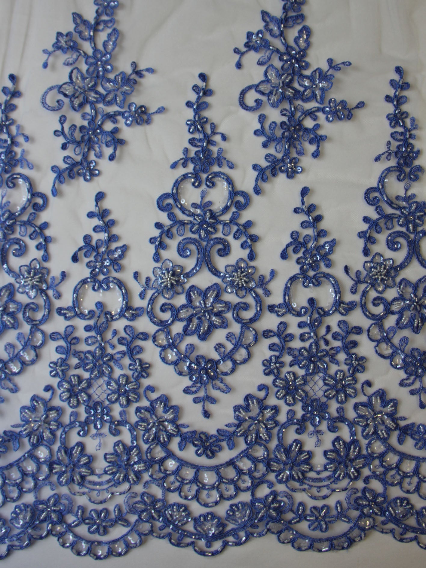 Dentelle bleu océan - Alexandra.