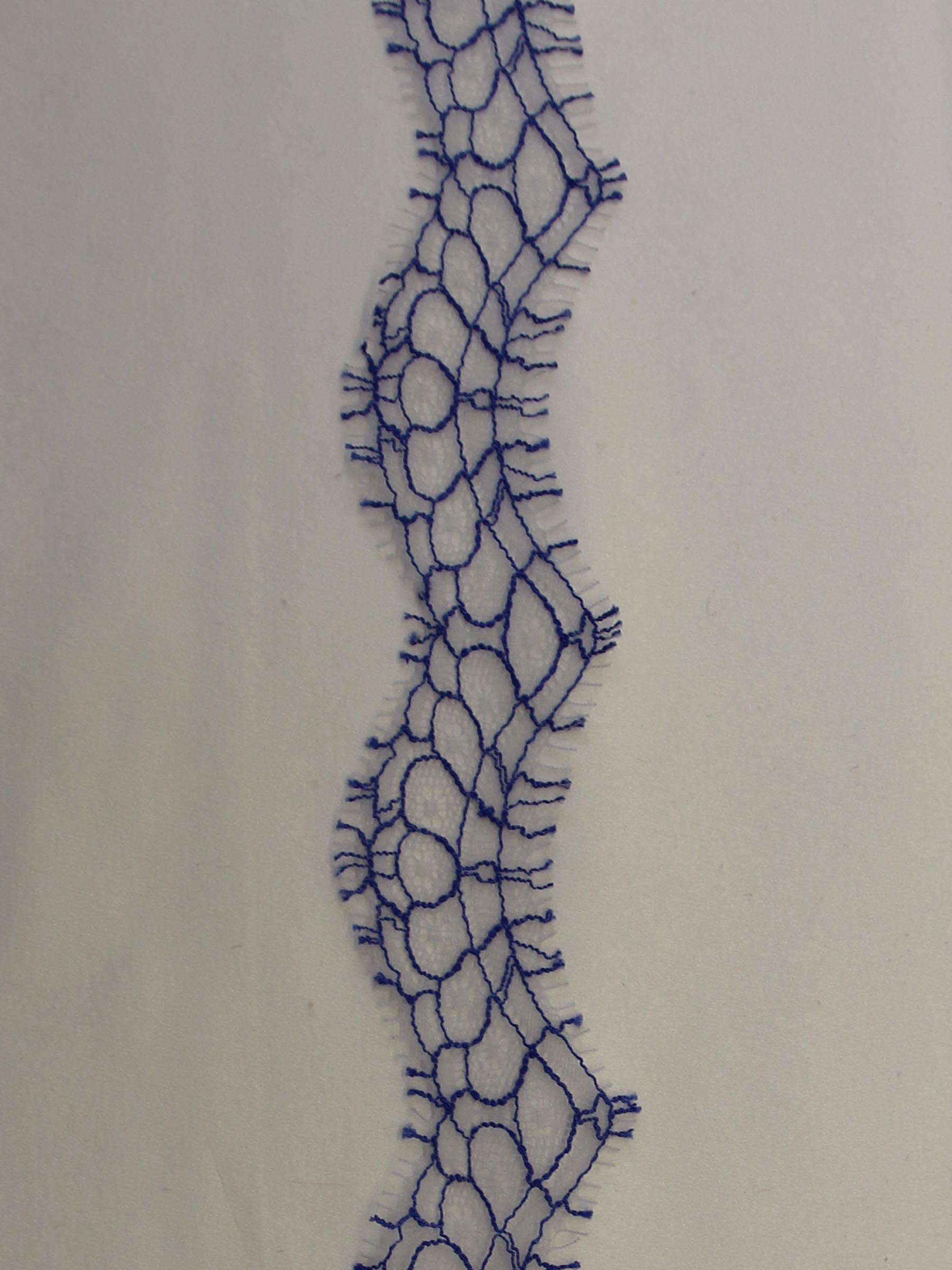 Bordure en dentelle bleu ocean - Darcey.