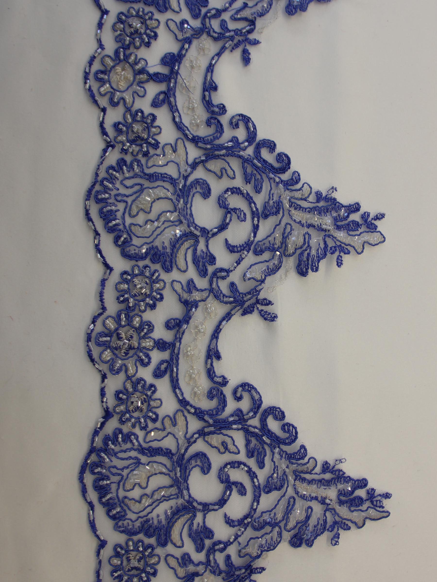 Bordure en dentelle bleu ocean - Jessica.