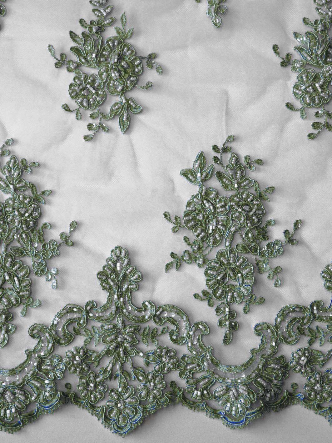Dentelle Vert Olive - Sophia.