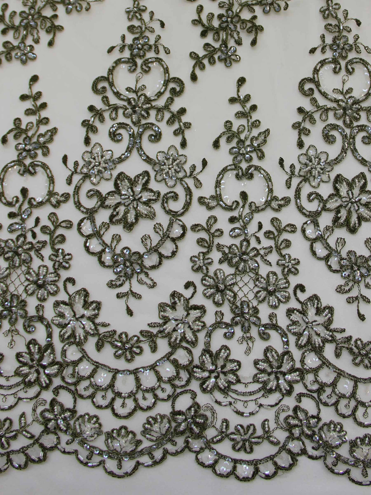 Dentelle Vert Olive - Alexandra.