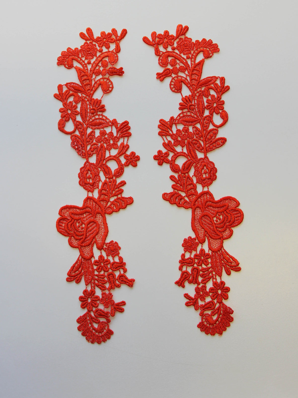 Appliques en dentelle orange - Nova.