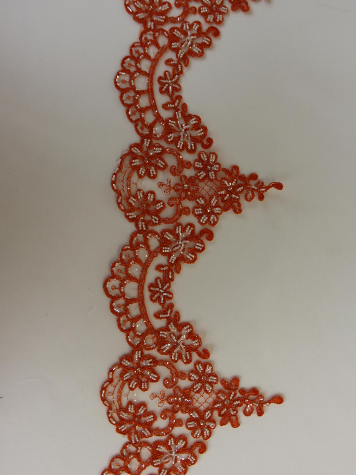 Bordure de dentelle orange fraîche - Alexandra